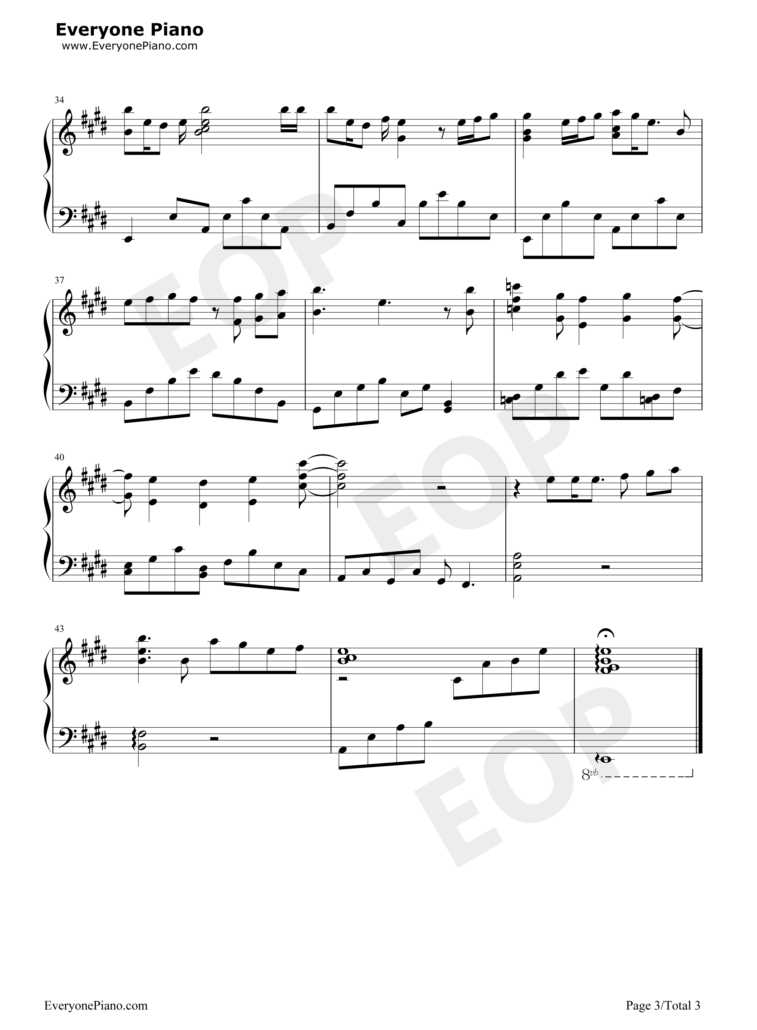 Staple Stable钢琴谱-斋藤千和3