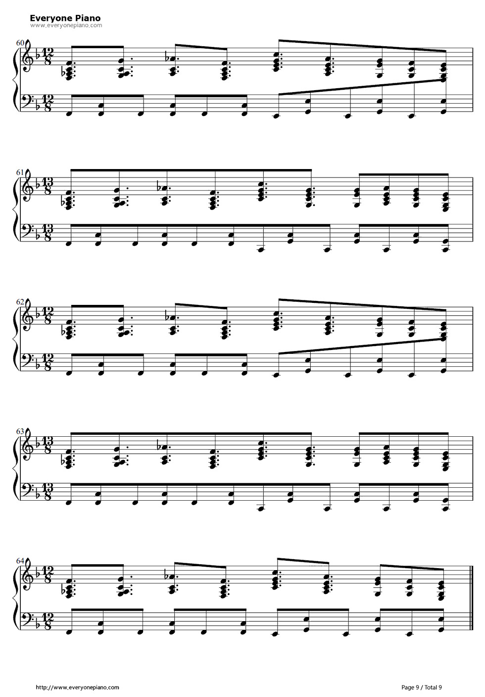 ヴェノマニア公の狂気钢琴谱-恶ノP9