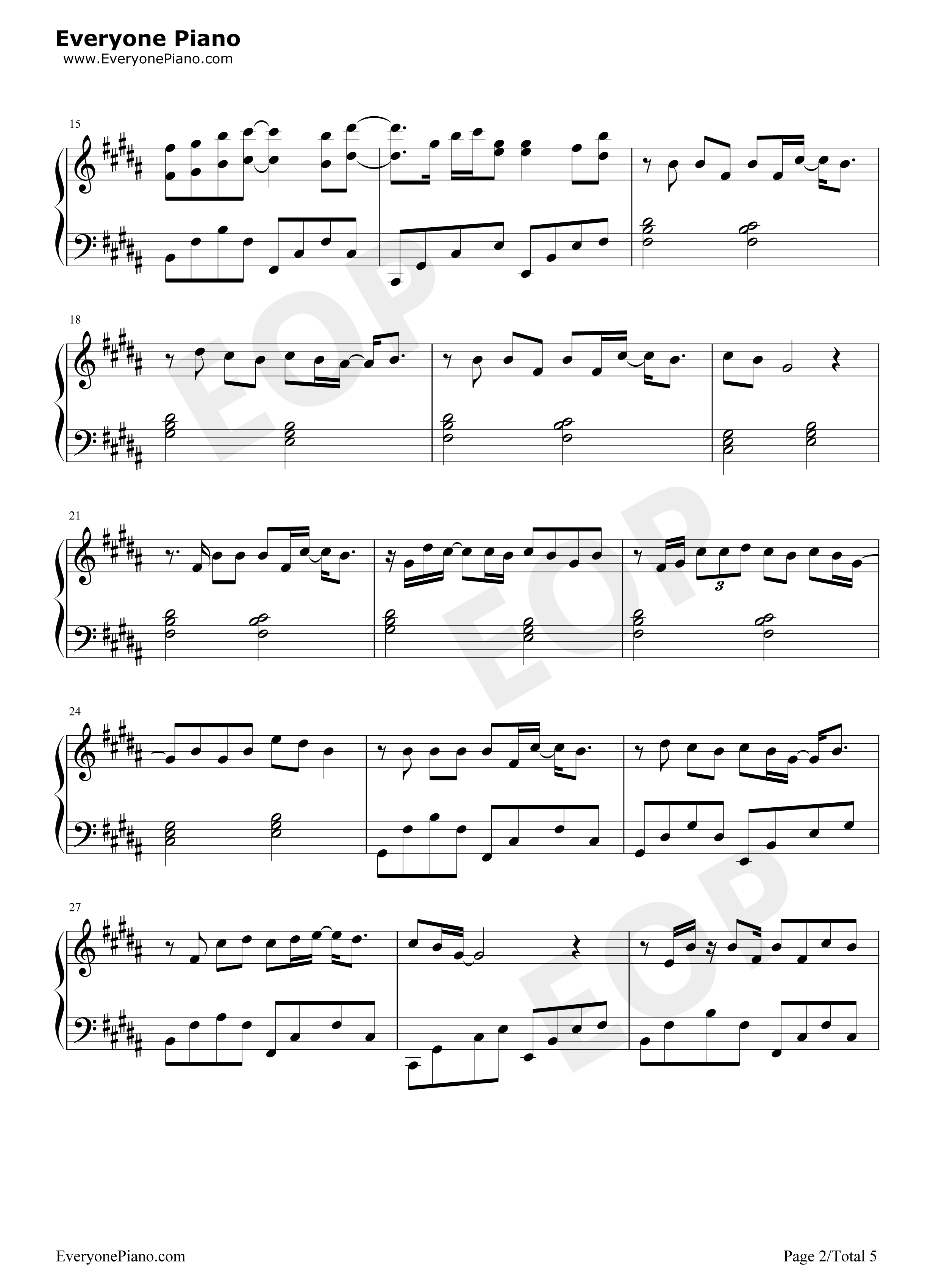 Vanilla Twilight钢琴谱-Owl City2