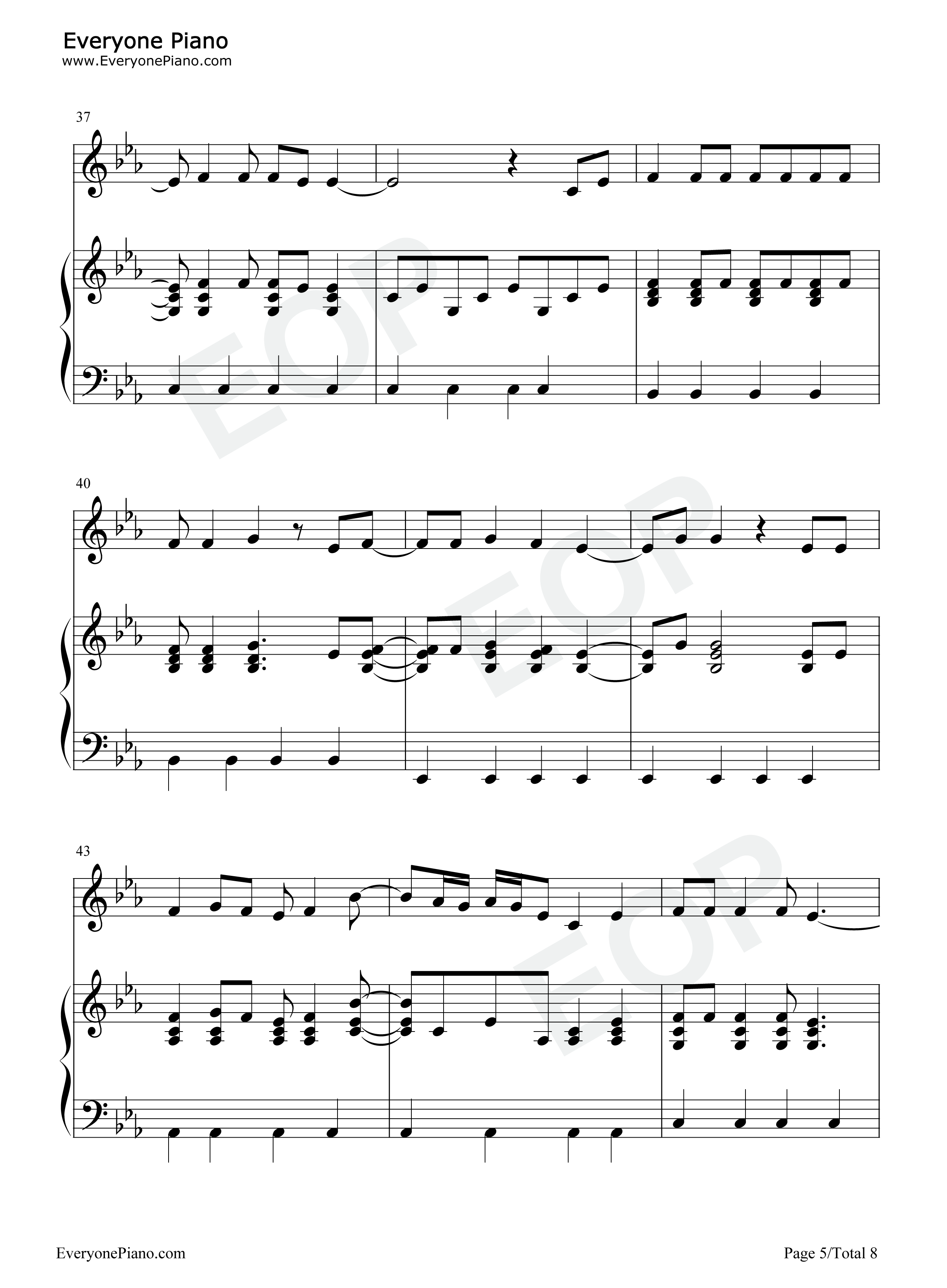 In the Mirror钢琴谱-Demi Lovato5