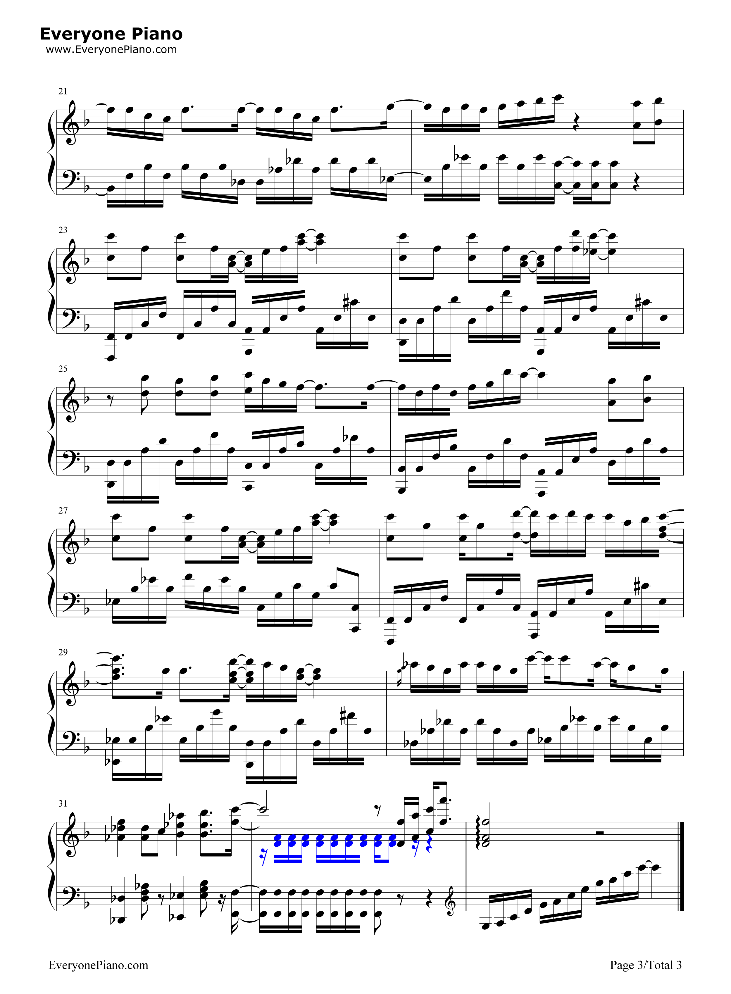 Step by Step Up钢琴谱-Fourfolium3