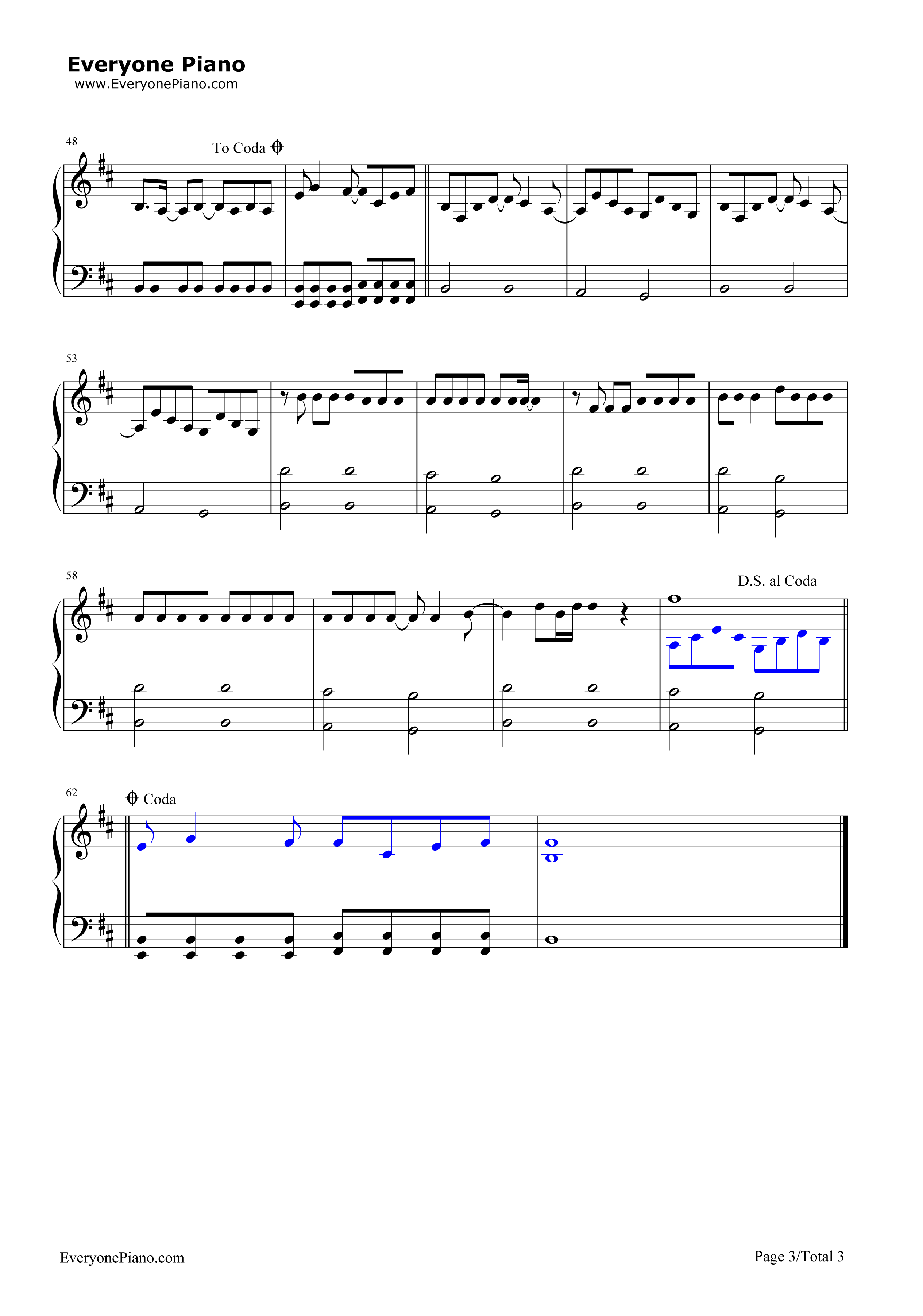 Kryptonite钢琴谱-3 Doors Down3