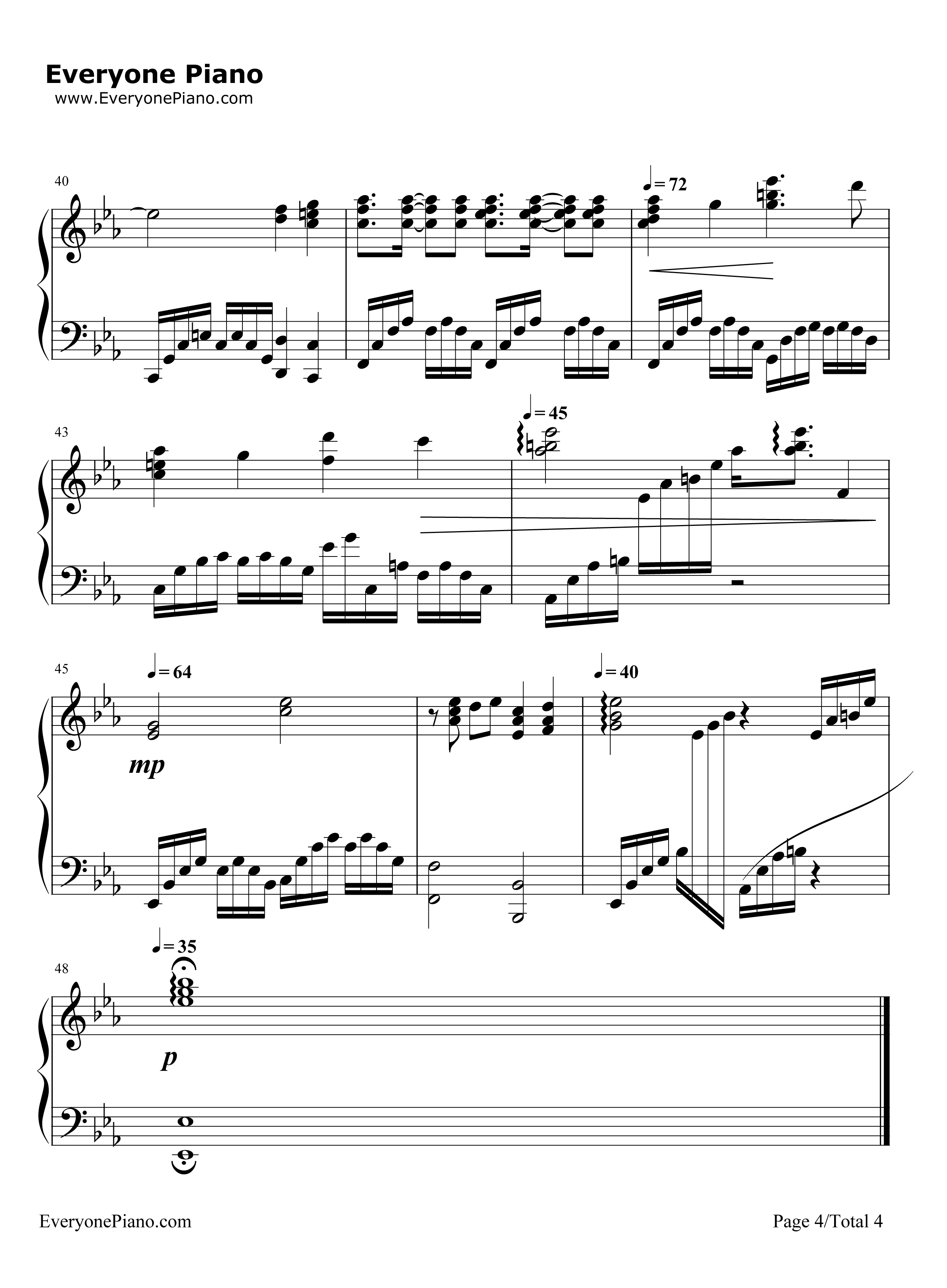 Love Is A Many Splendored Thing钢琴谱-理查德·克莱德曼4