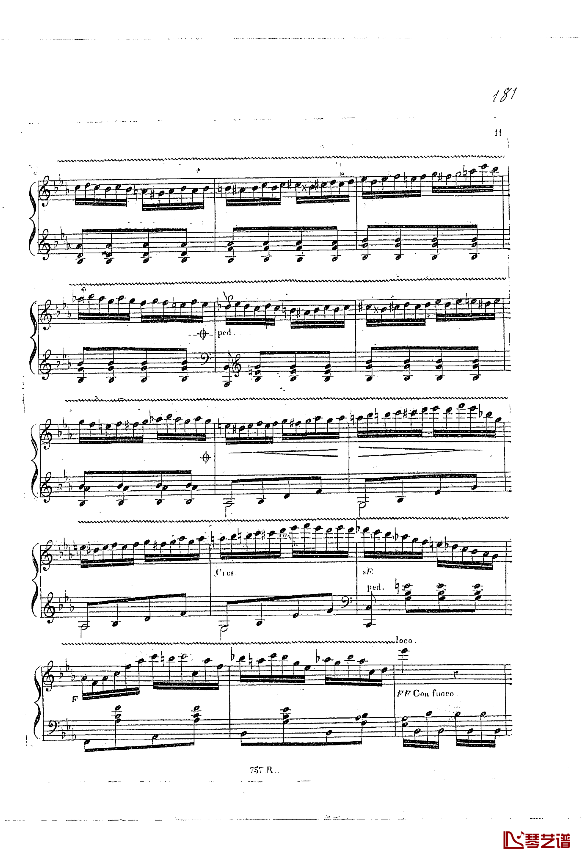  on an original theme钢琴谱-车尔尼-Czerny-Carl Czerny Op.42 No.610