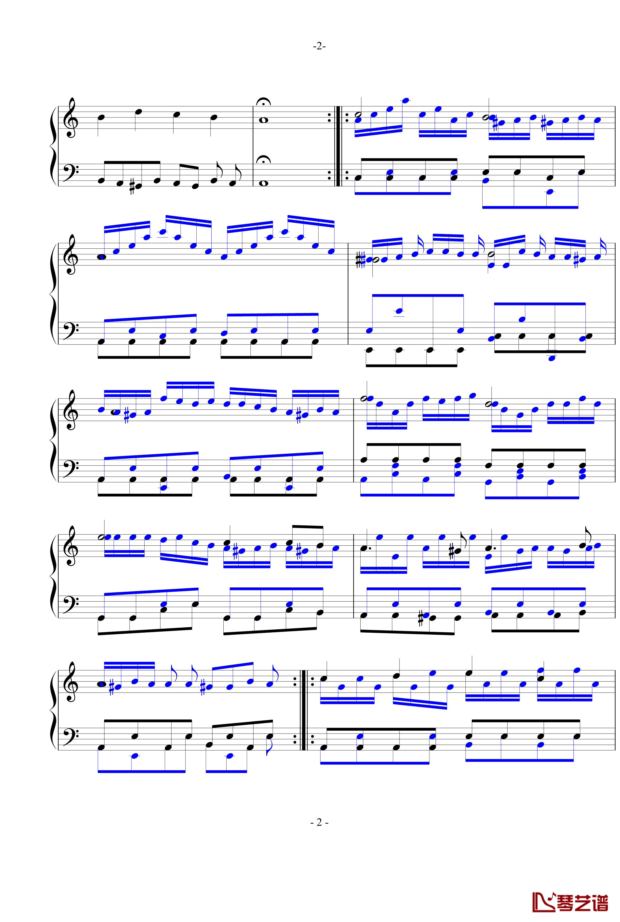 LY.1094 丛林里的花钢琴谱-.ove-水墨丹青music2