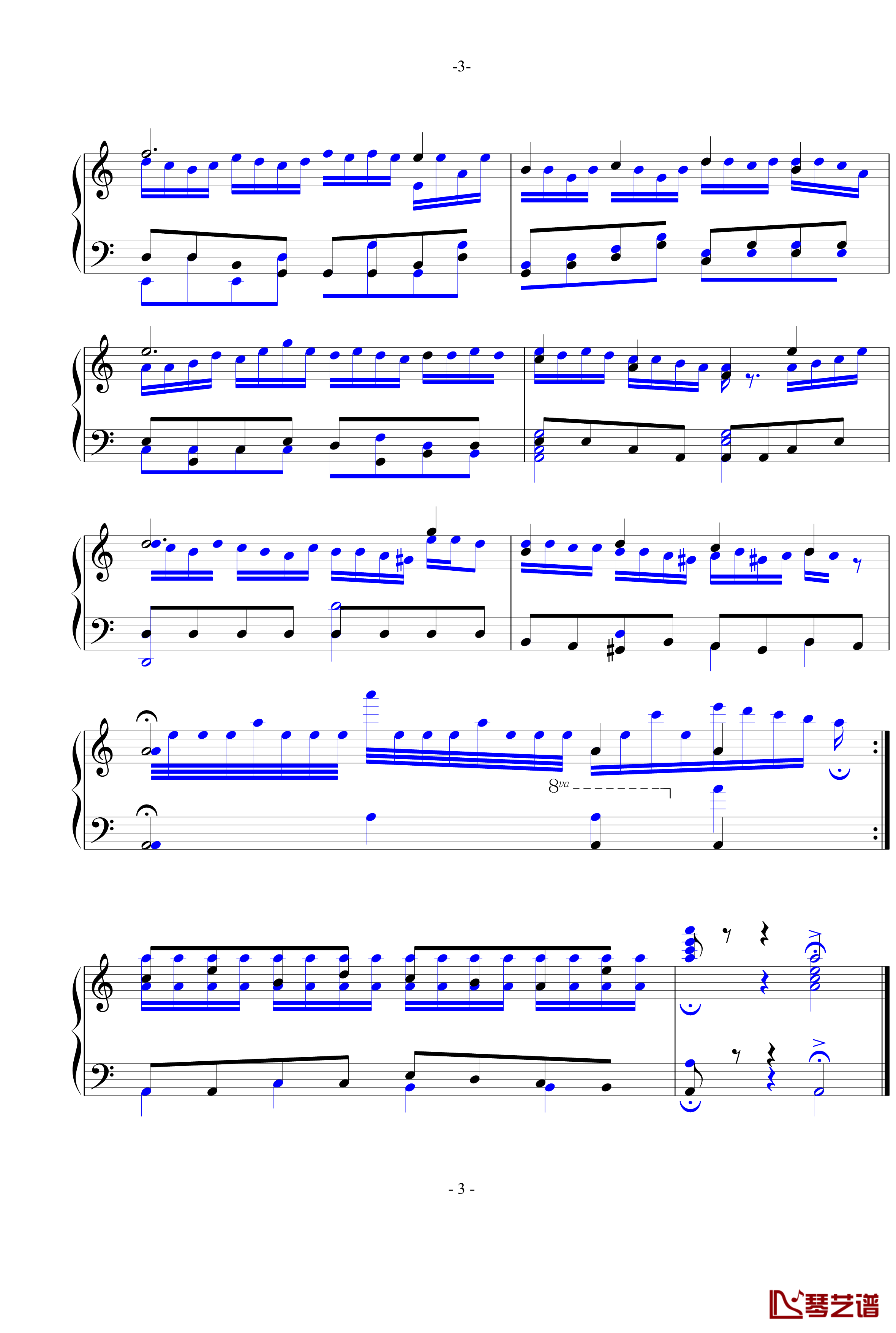 LY.1094 丛林里的花钢琴谱-.ove-水墨丹青music3