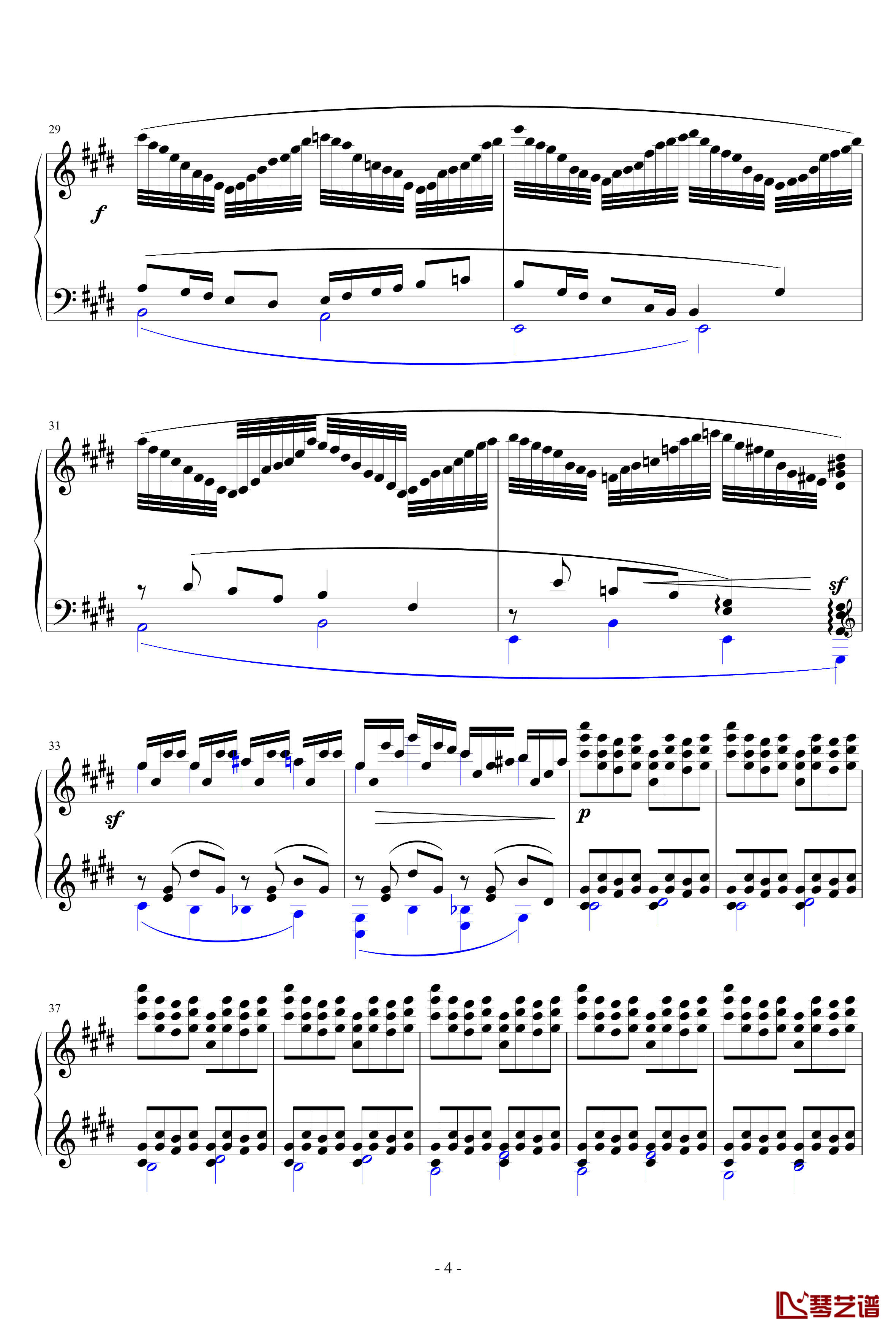 For Debussy's Fantasy钢琴谱-一个球4