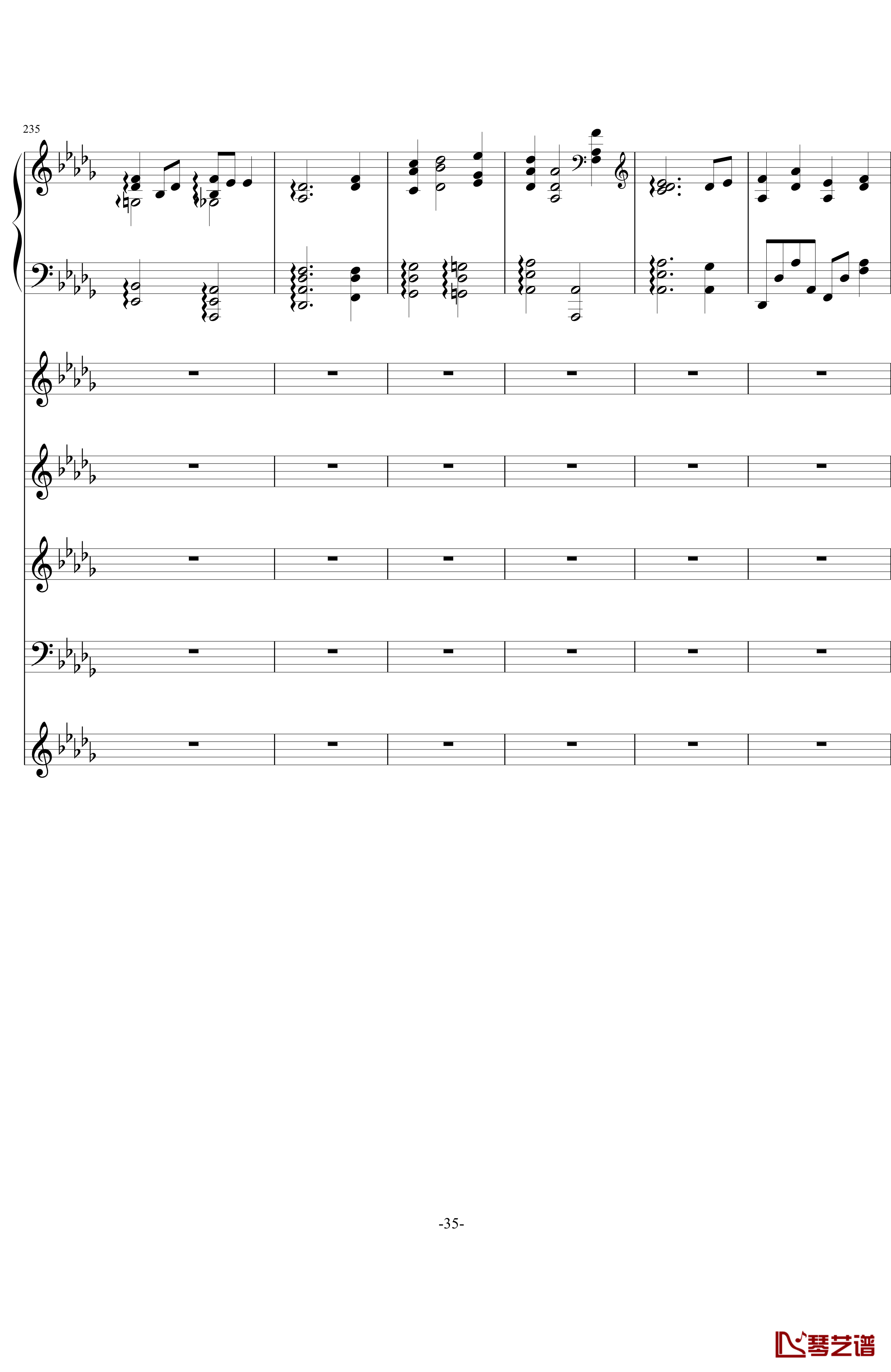风华协奏曲钢琴谱-尬哥35