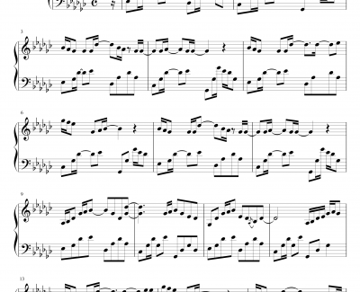 你的名字片尾曲 なんでもないや钢琴谱-你的名字