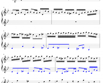 BWV578 Littlle Fugue钢琴谱-巴赫-P.E.Bach