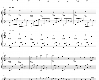 卡农钢琴谱-最有可能超越乔治温斯顿国产版-帕赫贝尔-Pachelbel