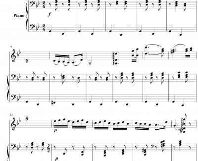 匈牙利舞曲第五号钢琴谱-勃拉姆斯-Brahms