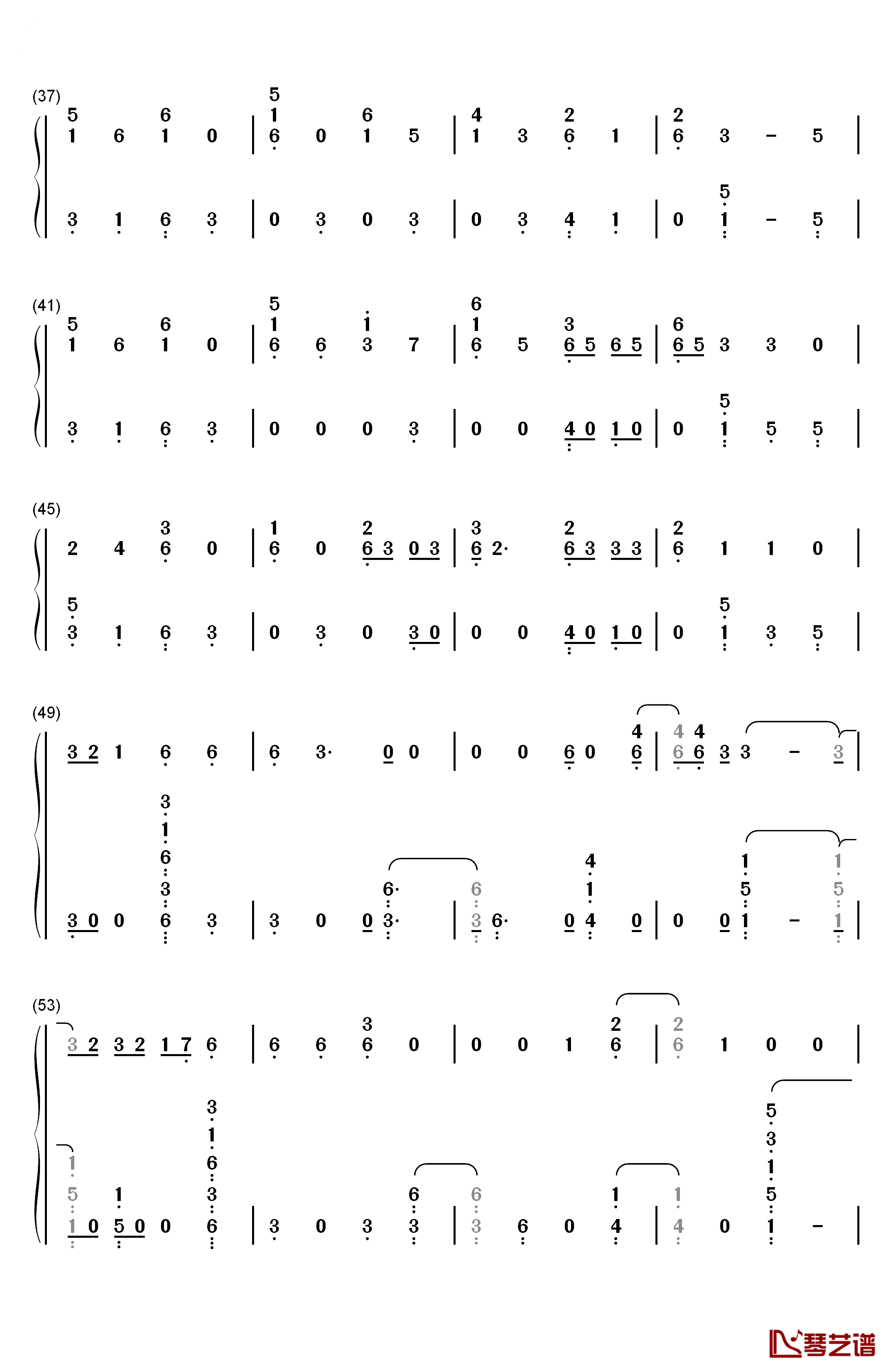 Start Again钢琴简谱-数字双手-OneRepublic Logic3