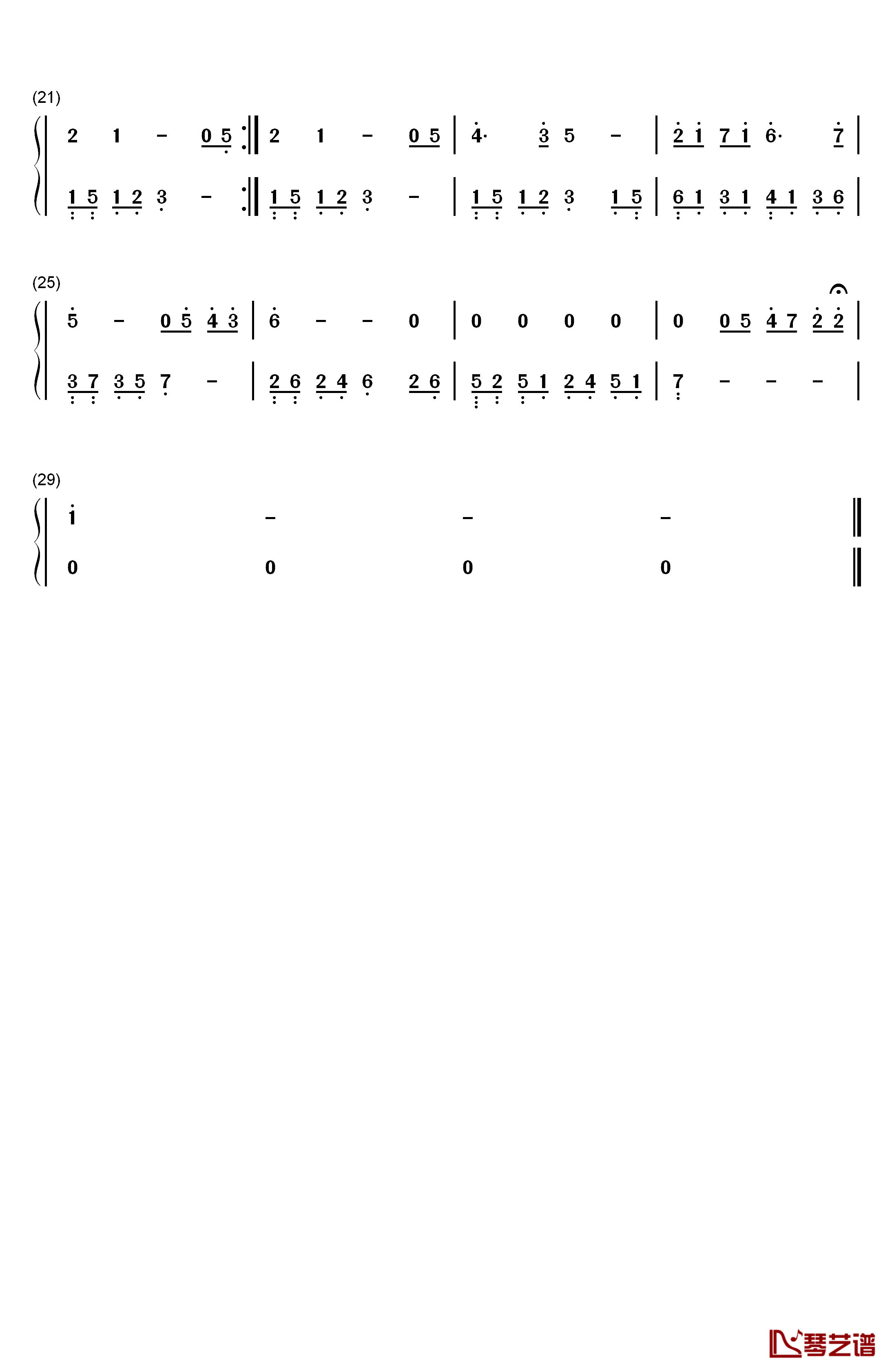 Missing you钢琴简谱-数字双手-Lee Pil-sung2