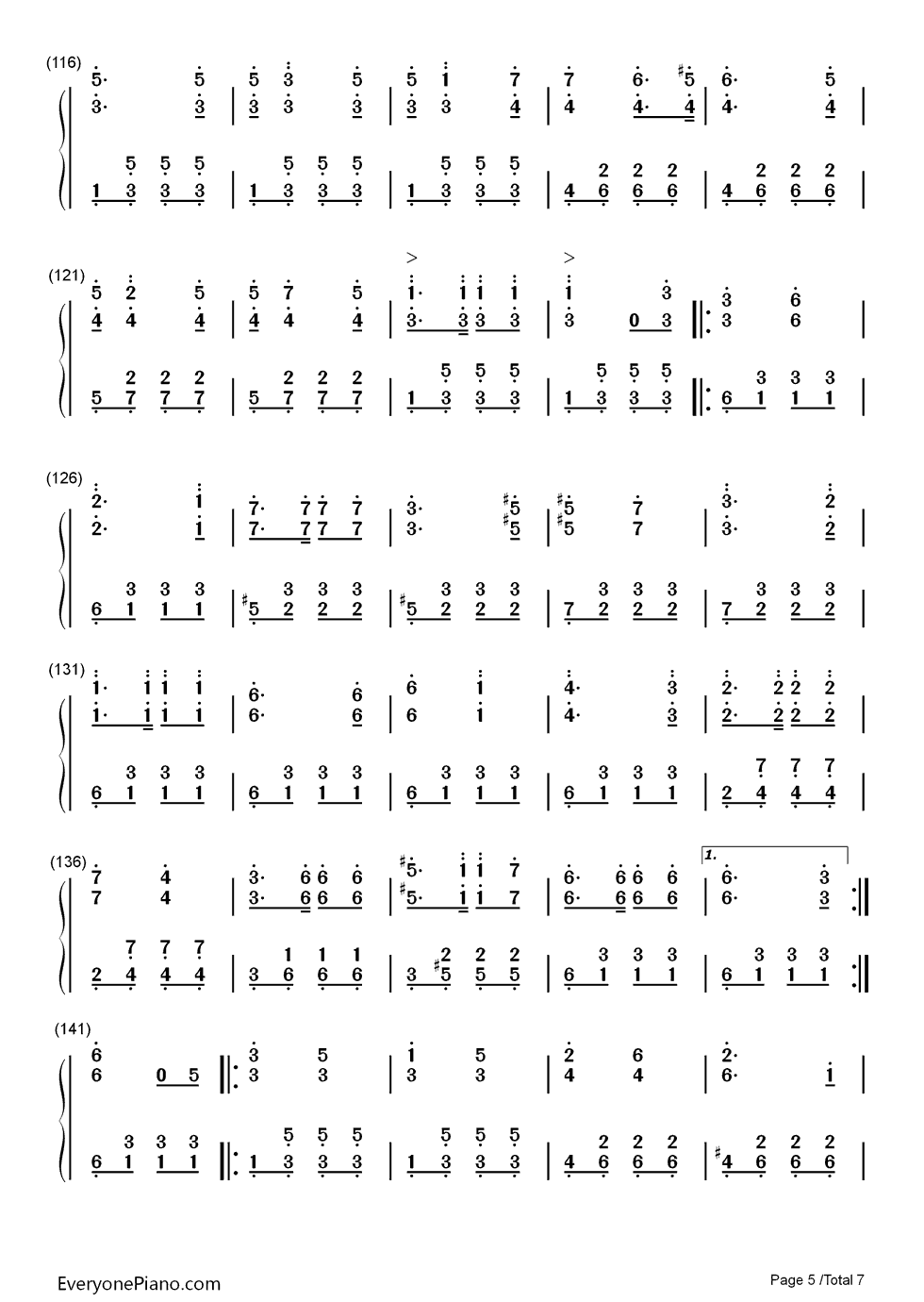 海涛钢琴简谱-布兰克演唱5