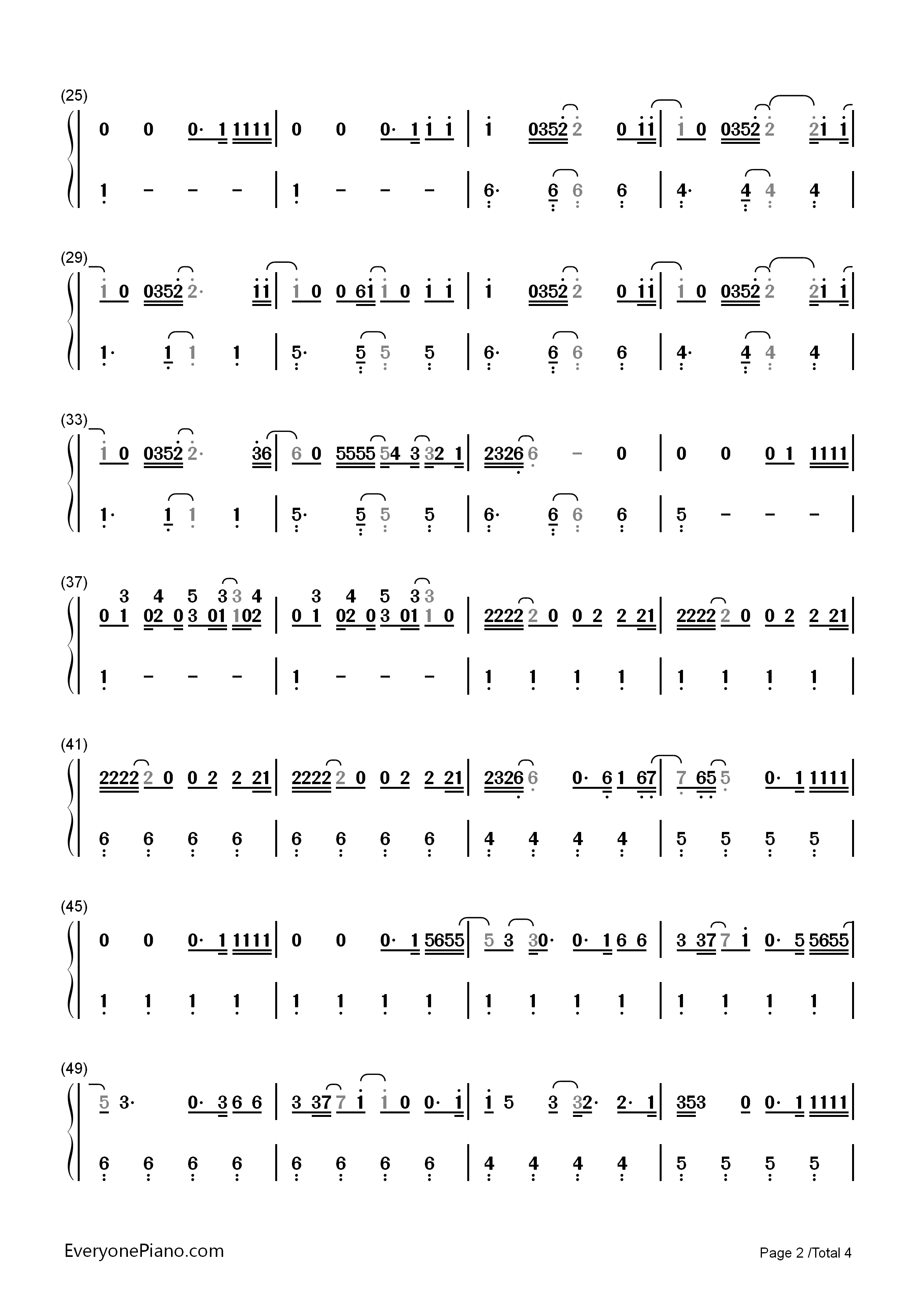 Still Falling For You钢琴简谱-Ellie Goulding演唱2