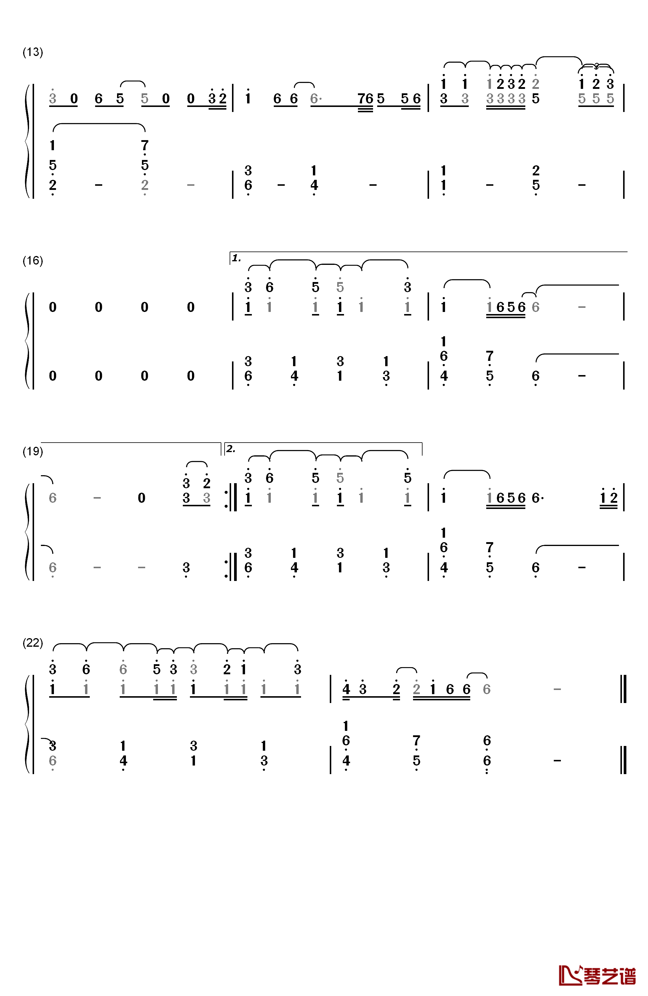 The Parting Glass钢琴简谱-数字双手-Shawn Mendes2