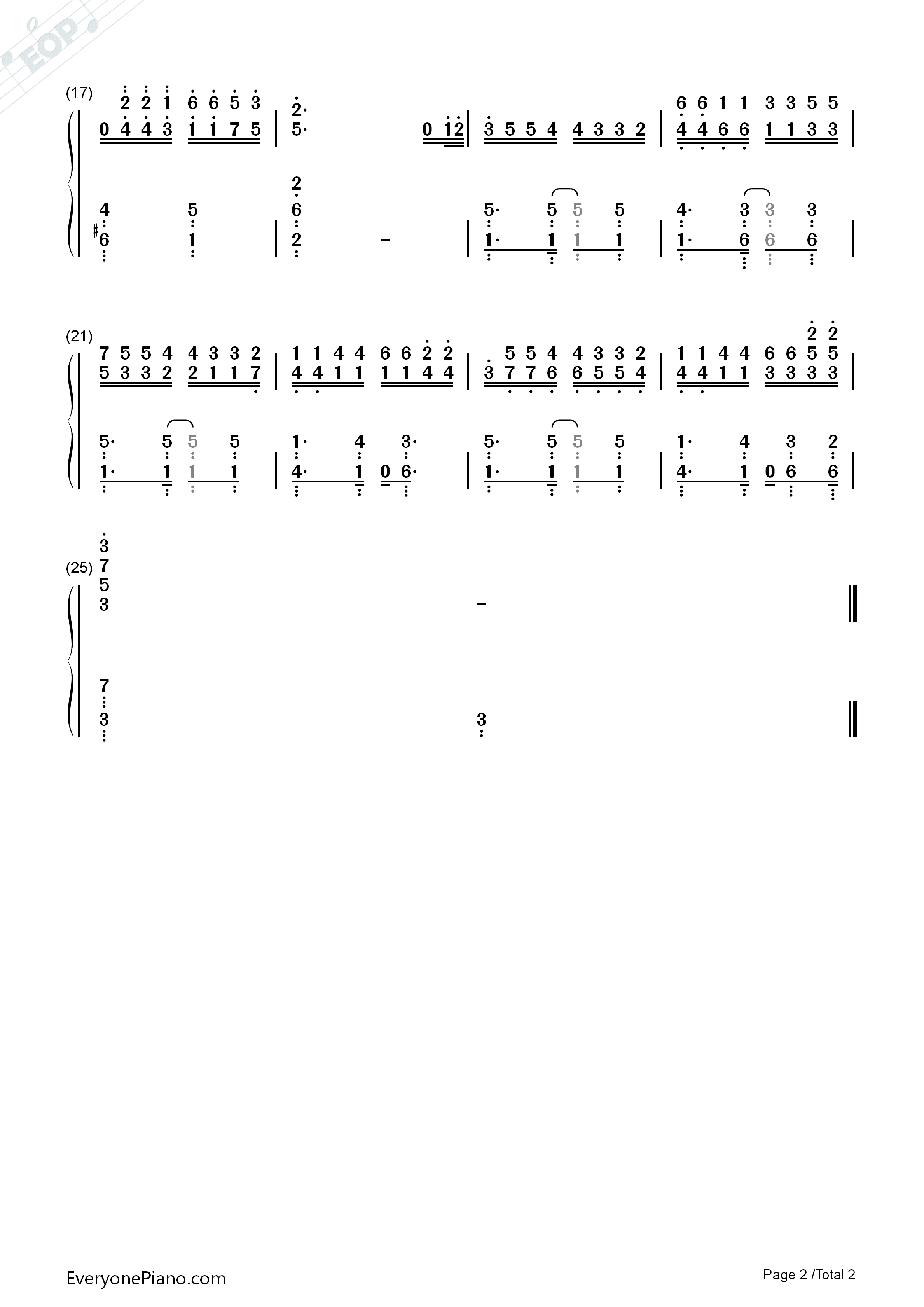 Twilight钢琴简谱-Shirley. R演唱2