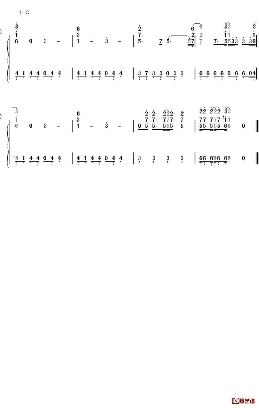 Step and Go钢琴简谱-数字双手-岚8