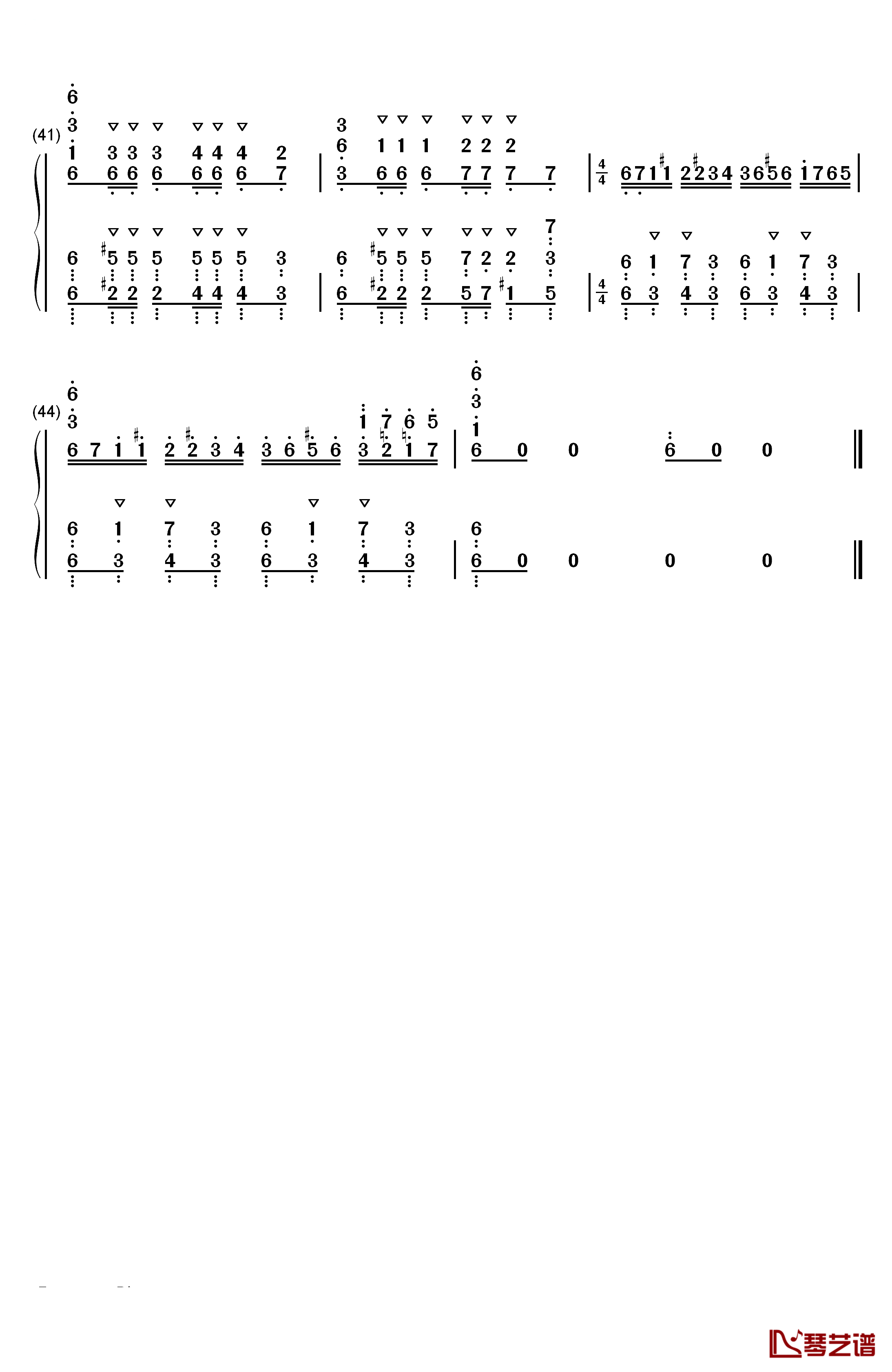 JAY的SECRET钢琴简谱-数字双手-周杰伦3