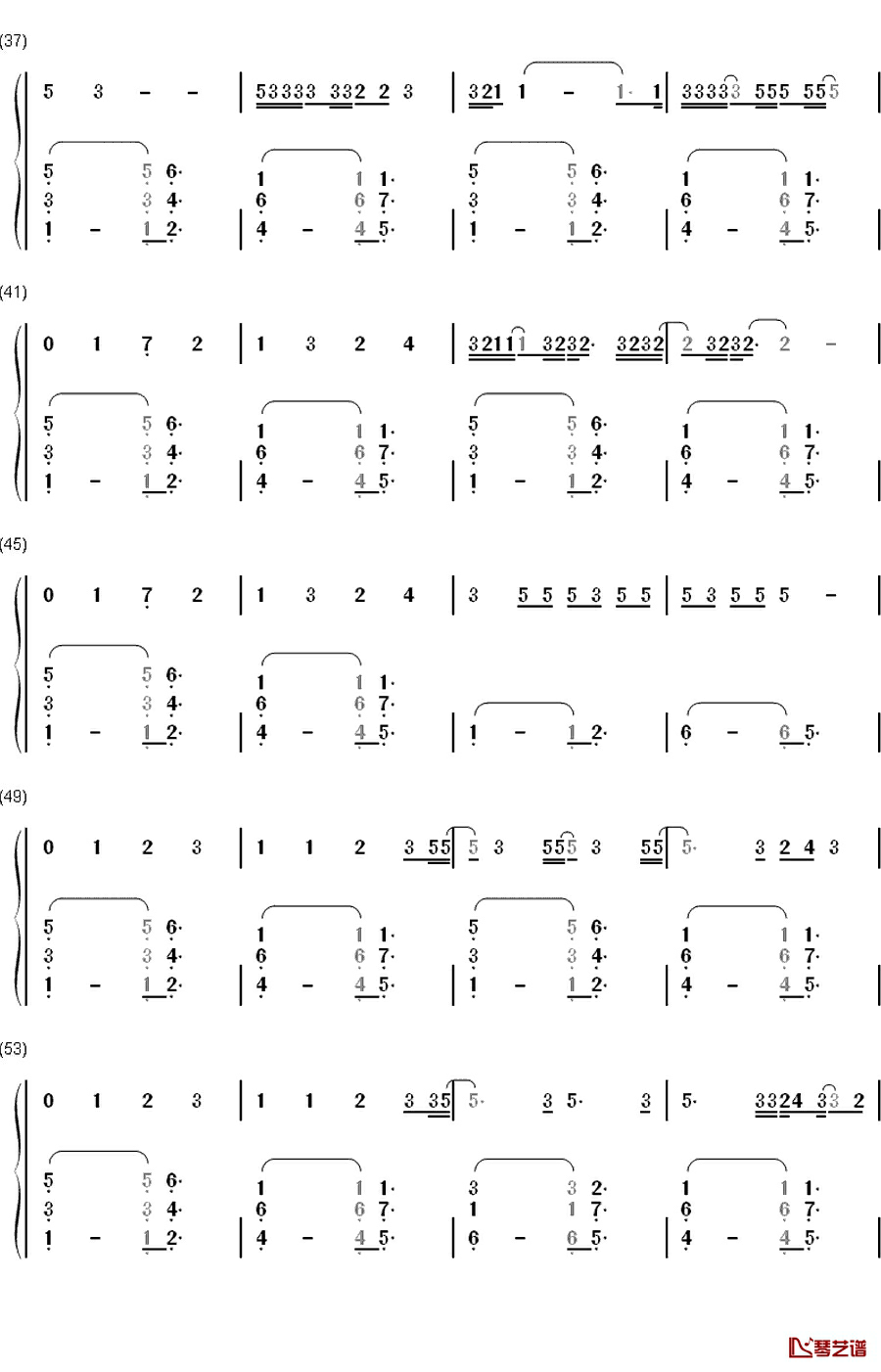 Cannonball钢琴简谱-数字双手-Lea Michele3