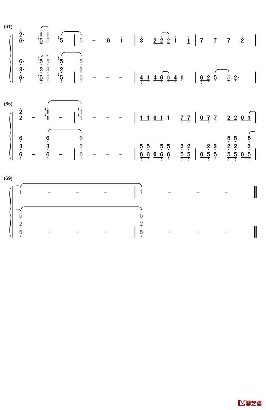 Challenge the GAME钢琴简谱-数字双手-REDMAN4