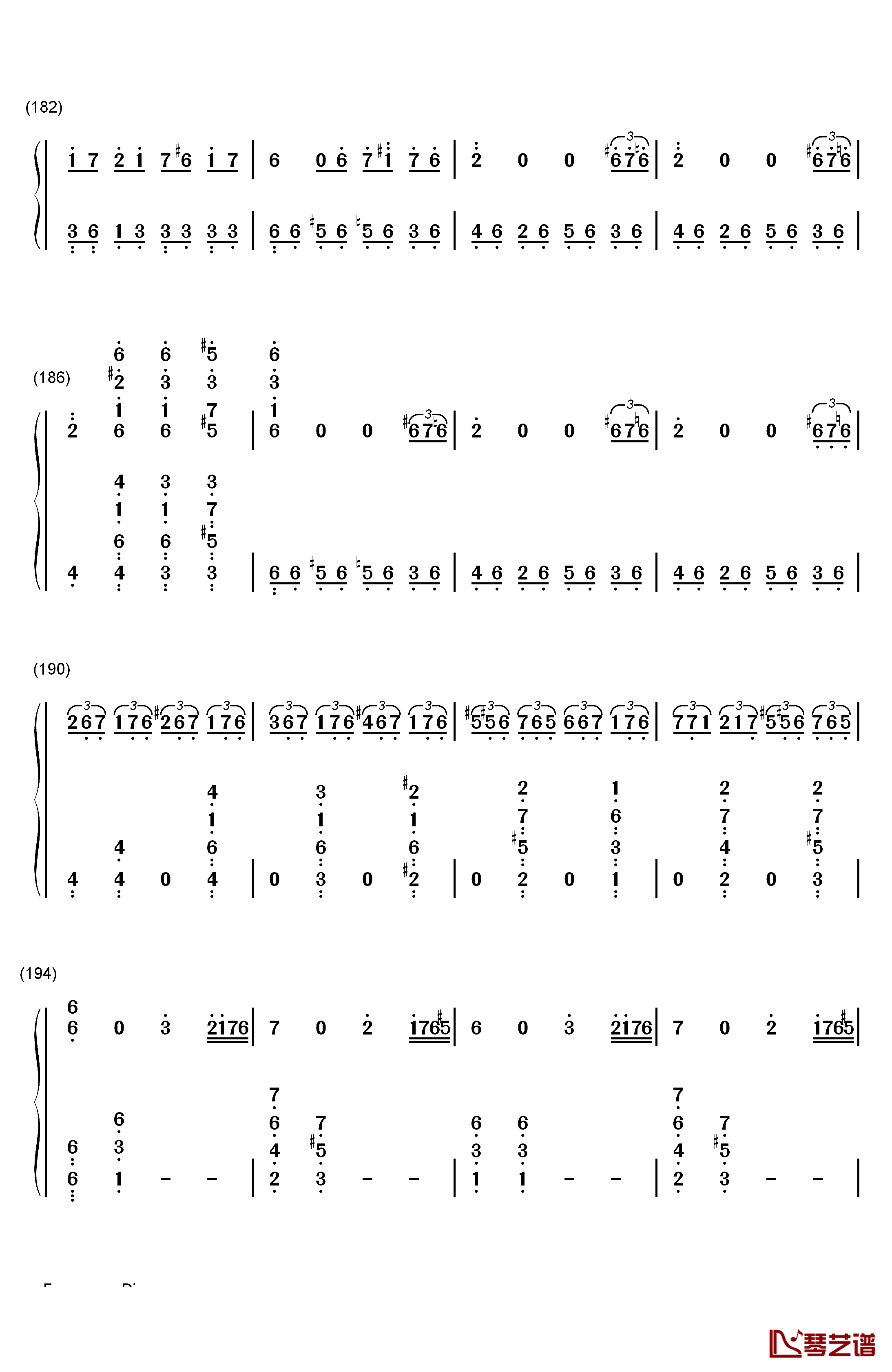 悲怆钢琴简谱-数字双手-贝多芬9