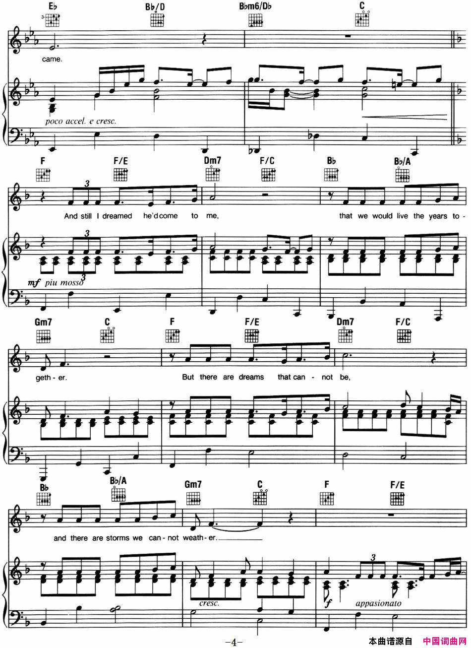 IDreamedaDream 音乐剧《悲惨世界》Les Miserables选曲、正谱简谱1