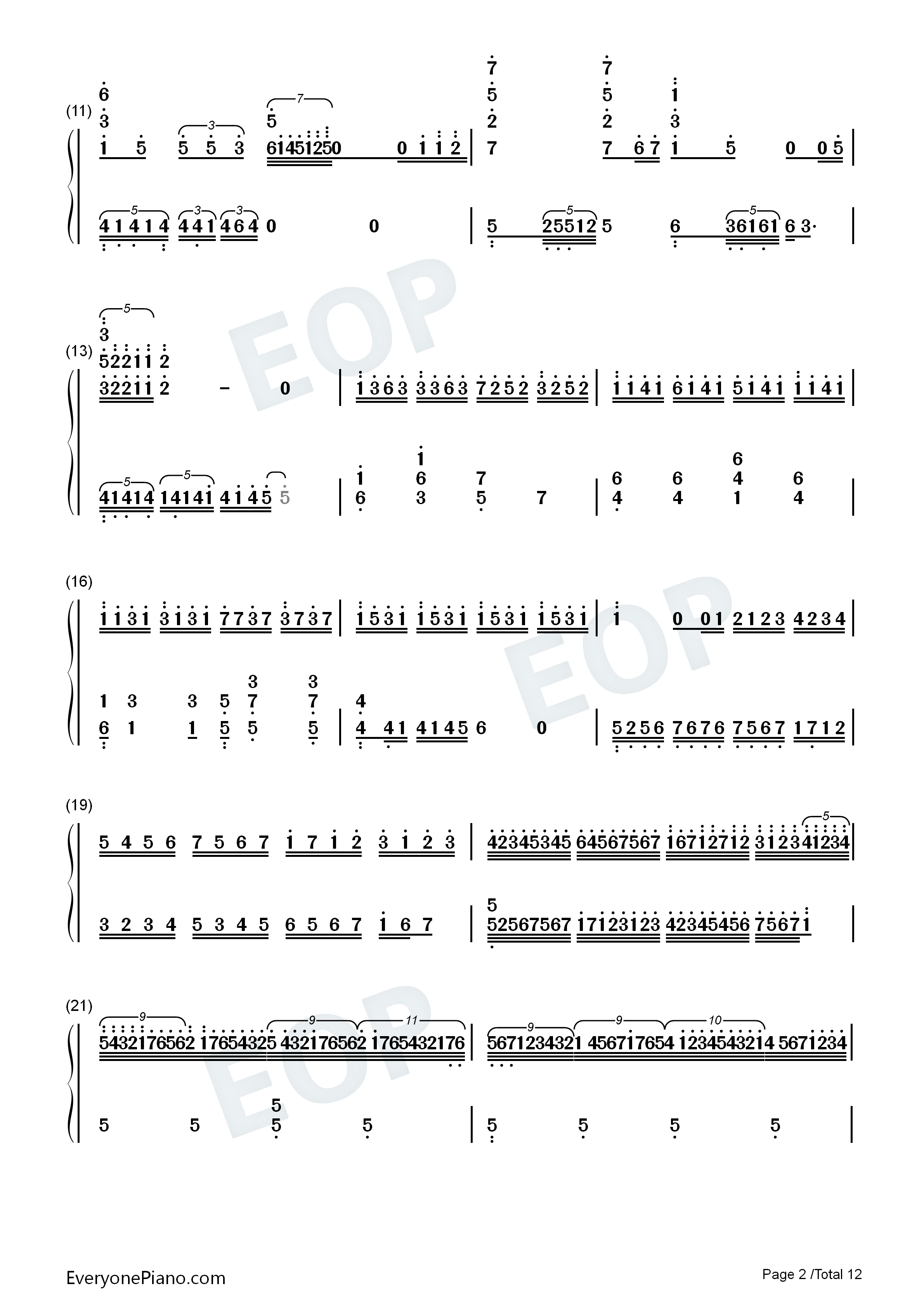 World End钢琴简谱-FLOW演唱2