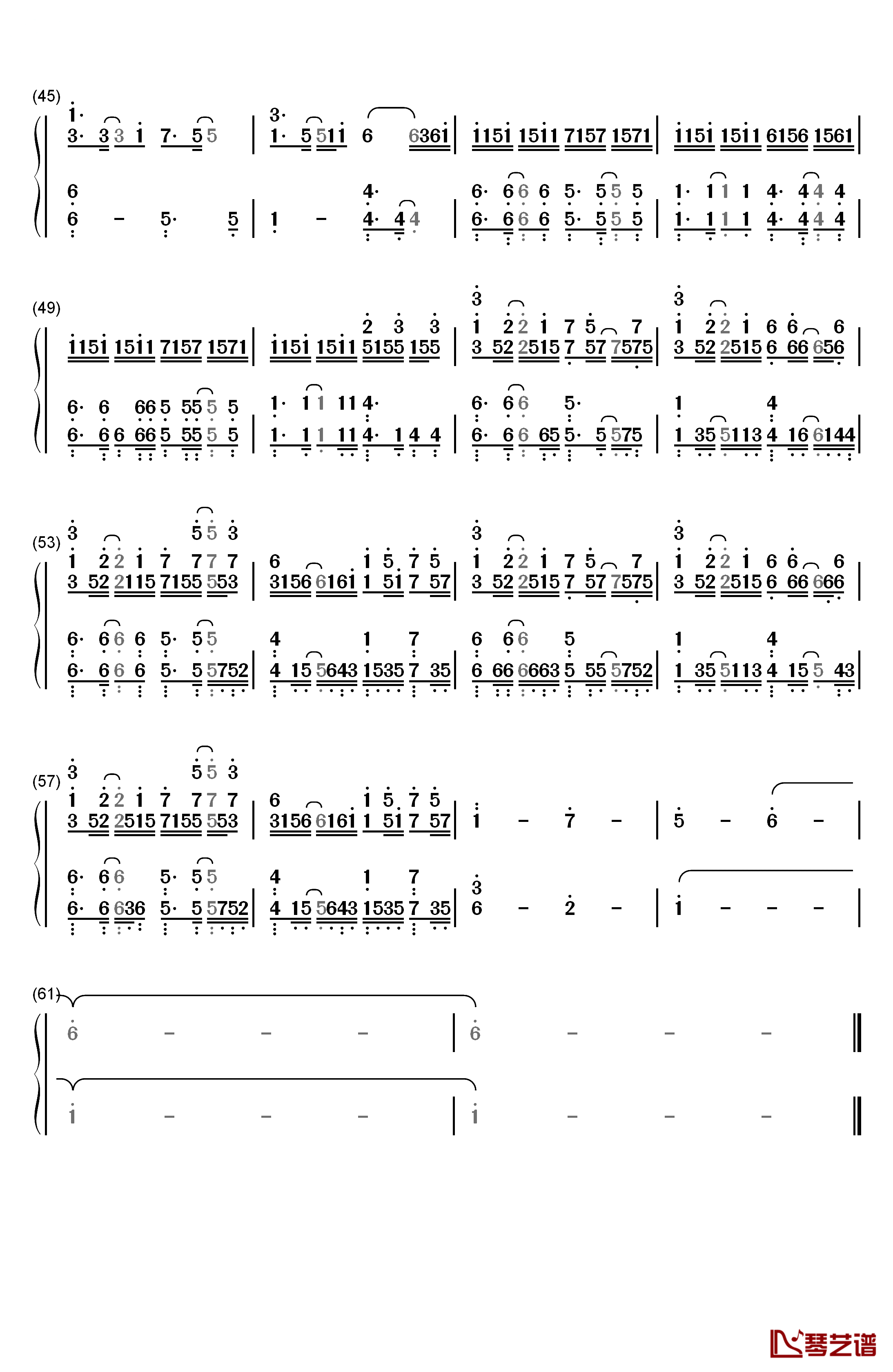 Stitches钢琴简谱-数字双手-Sam Tsui3