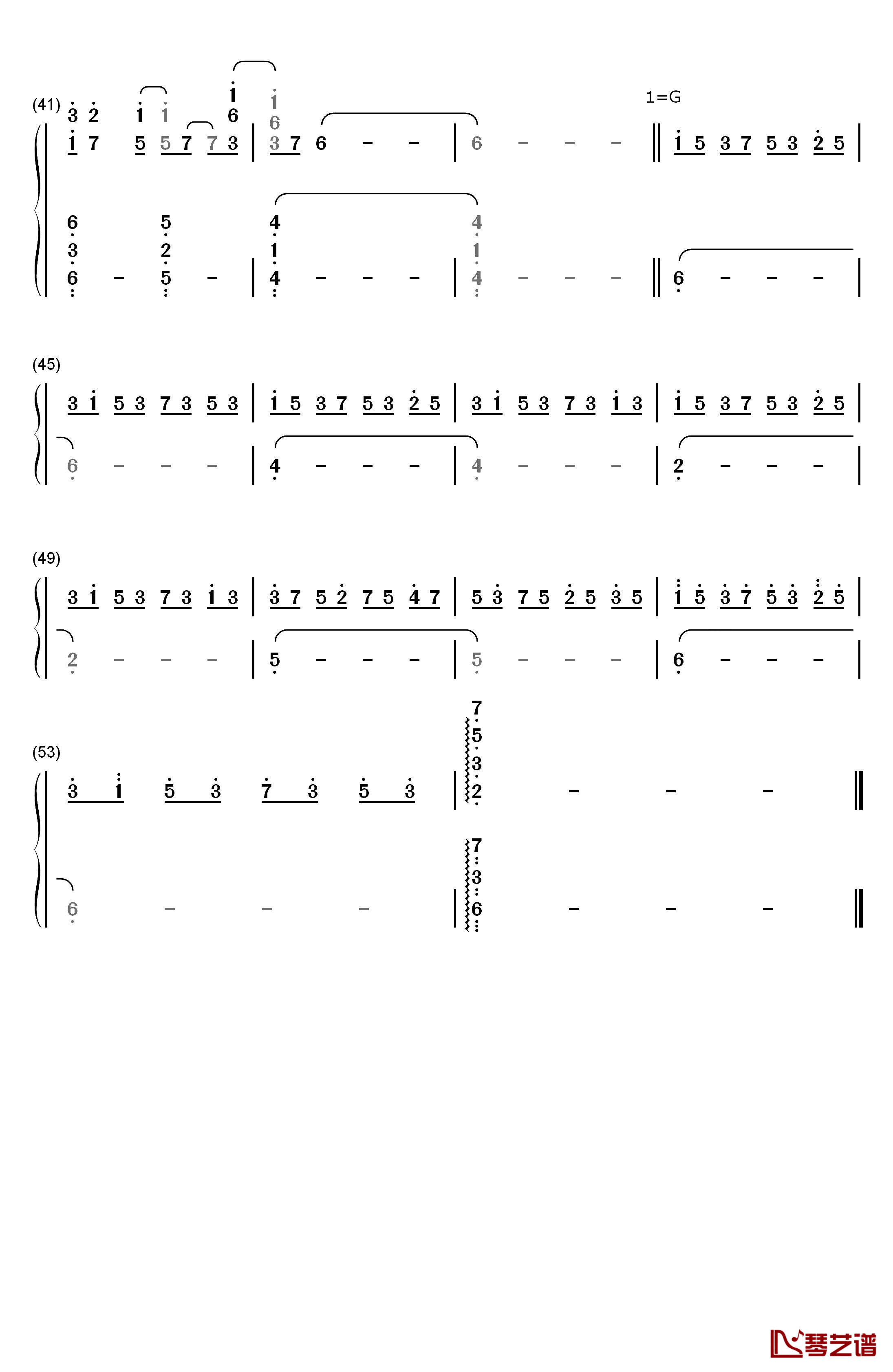 约会大作战（date a live）第九话插曲钢琴简谱-数字双手-坂部刚3