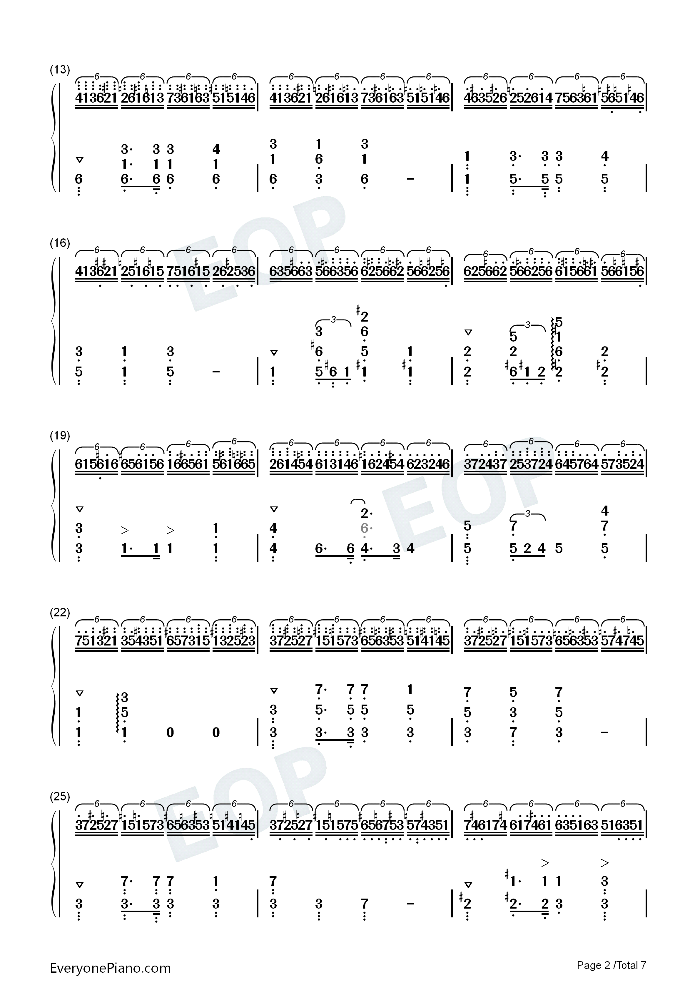 肖邦练习曲第23首钢琴简谱-肖邦演唱2