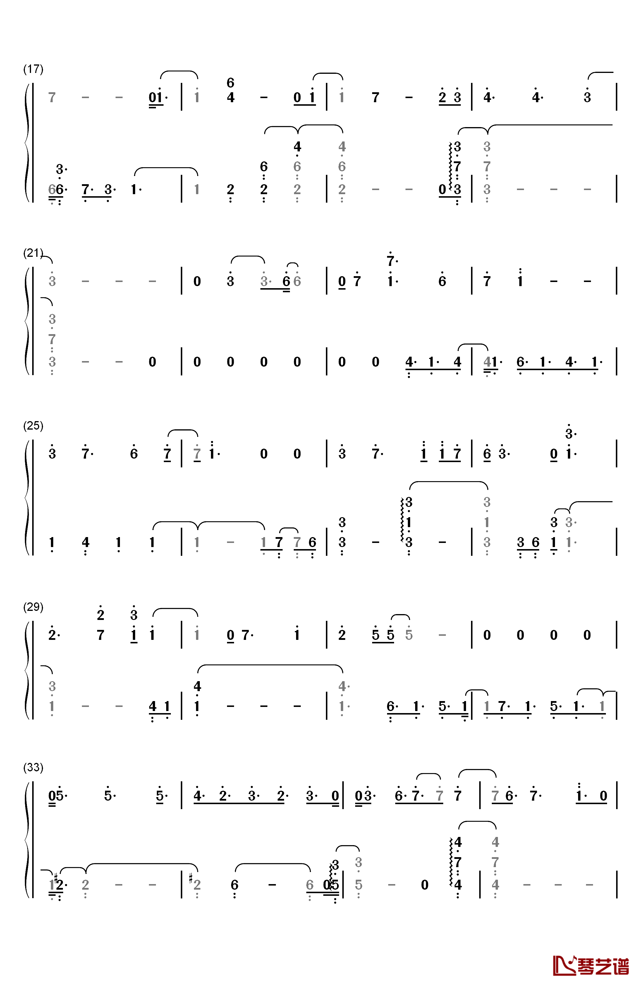 飞竜の骑士钢琴简谱-数字双手-TRUE2