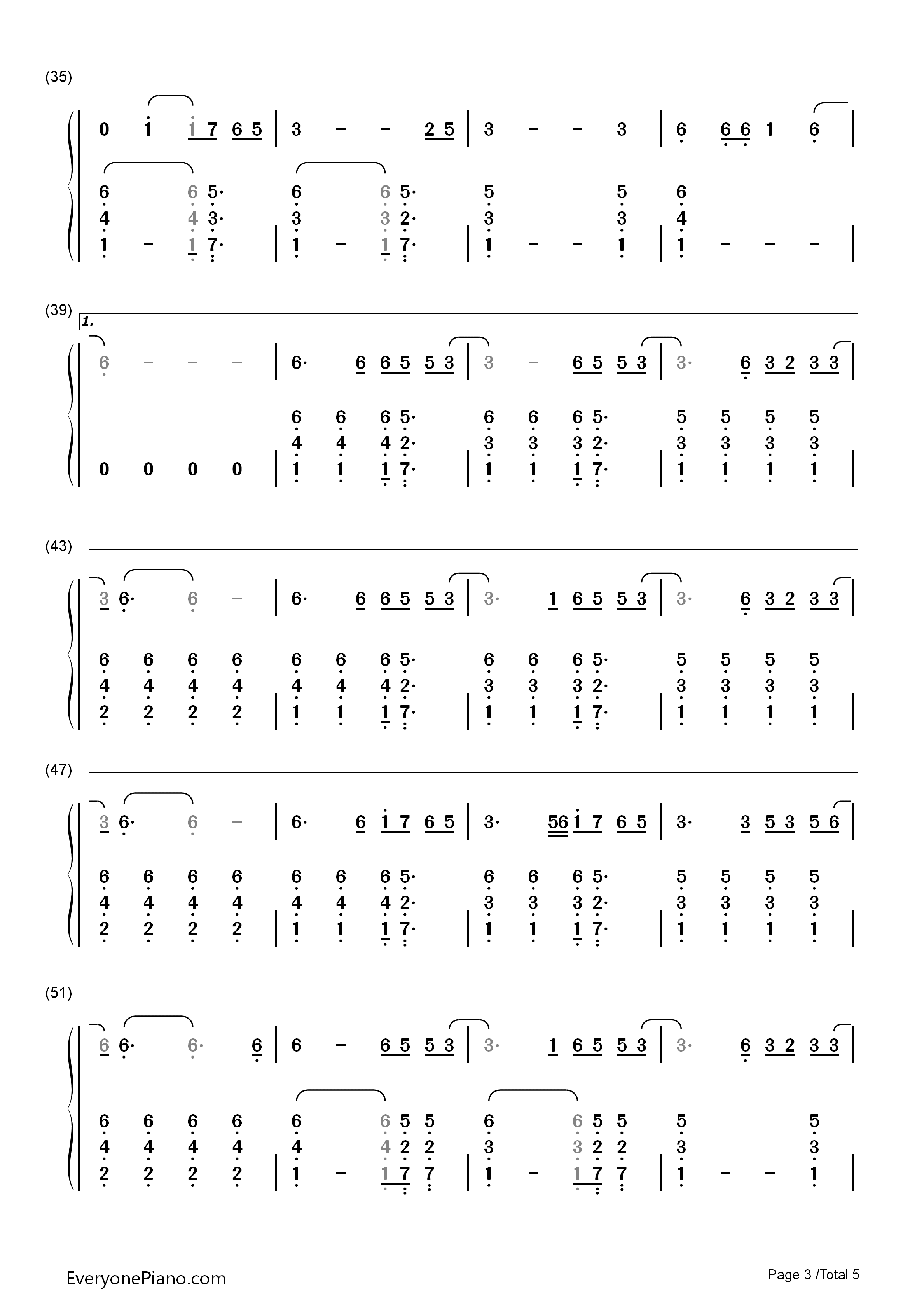 Ghost Town钢琴简谱-Adam Lambert演唱3