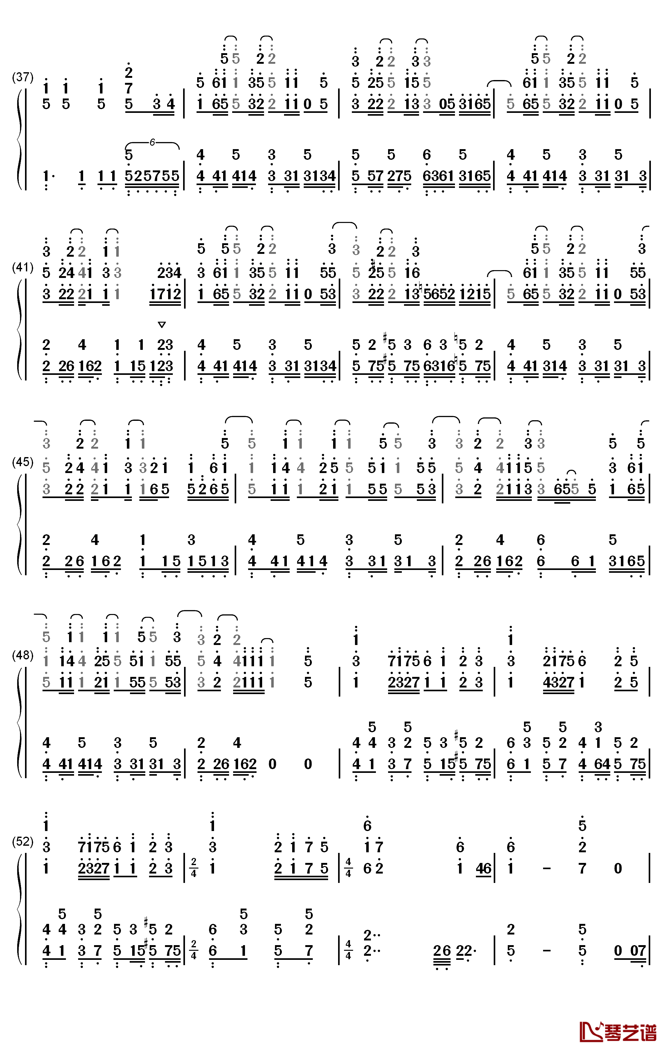 愛にできることはまだあるかい钢琴简谱-数字双手-Radwimps3