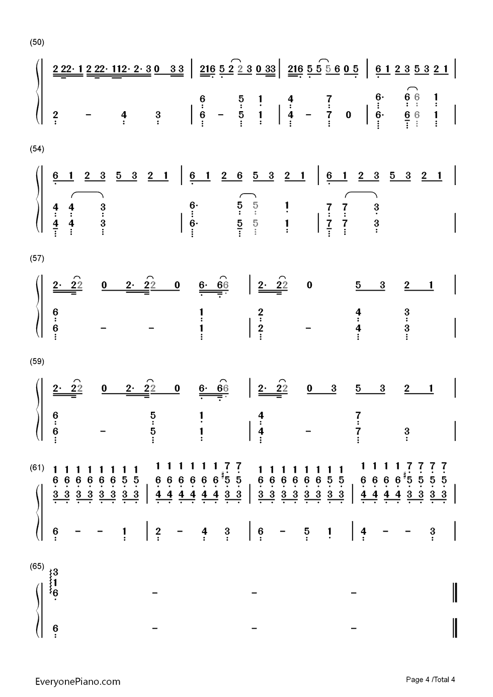 Be My Baby钢琴简谱-数字双手-Ariana Grande4