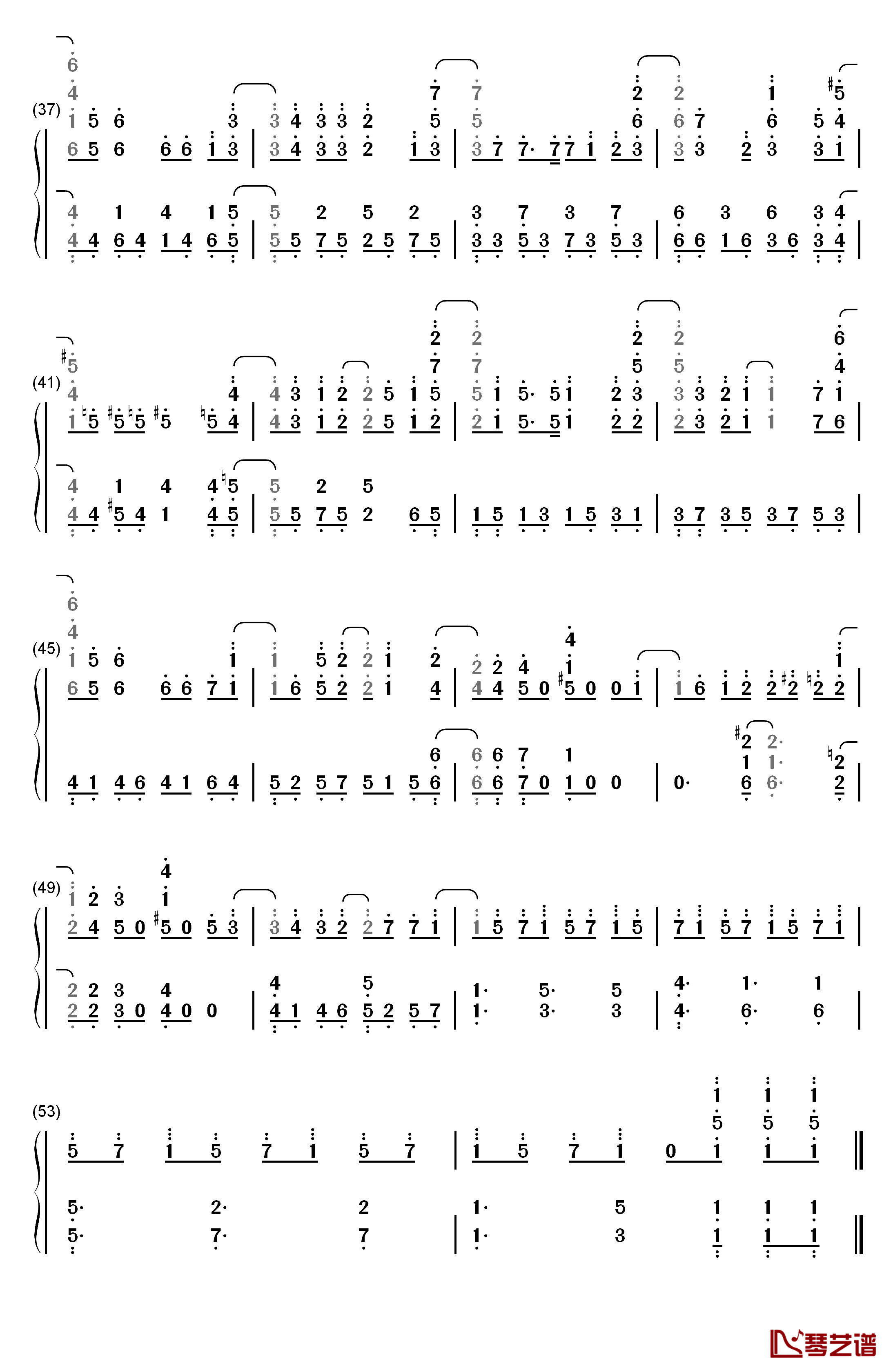 純情エモーショナル钢琴简谱-数字双手-buzzG3