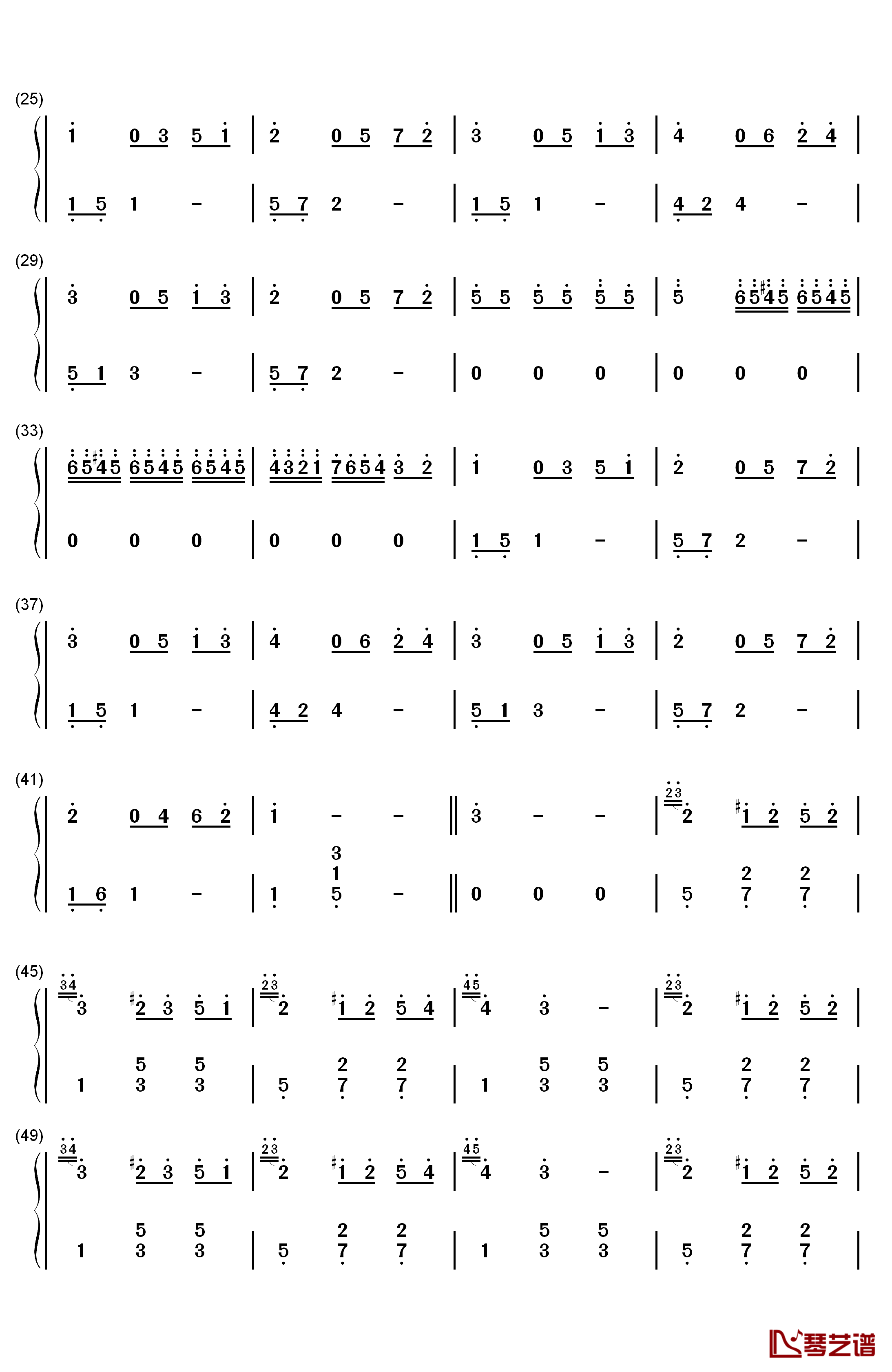 憧れの非日常钢琴简谱-数字双手-吉森信2