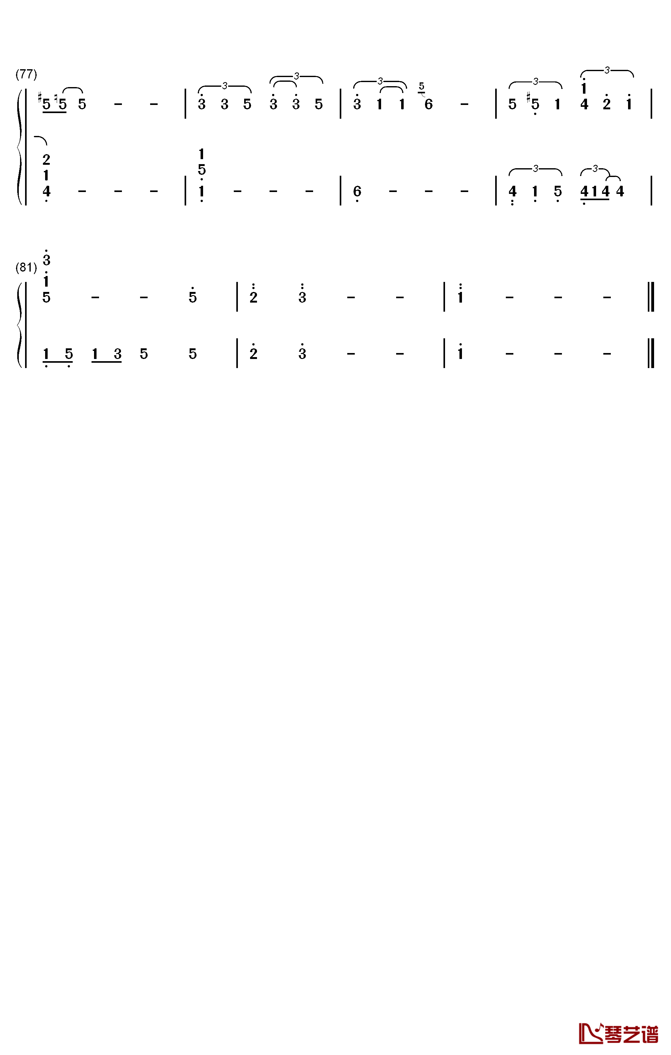 Half The World Away钢琴简谱-数字双手-Oasis5