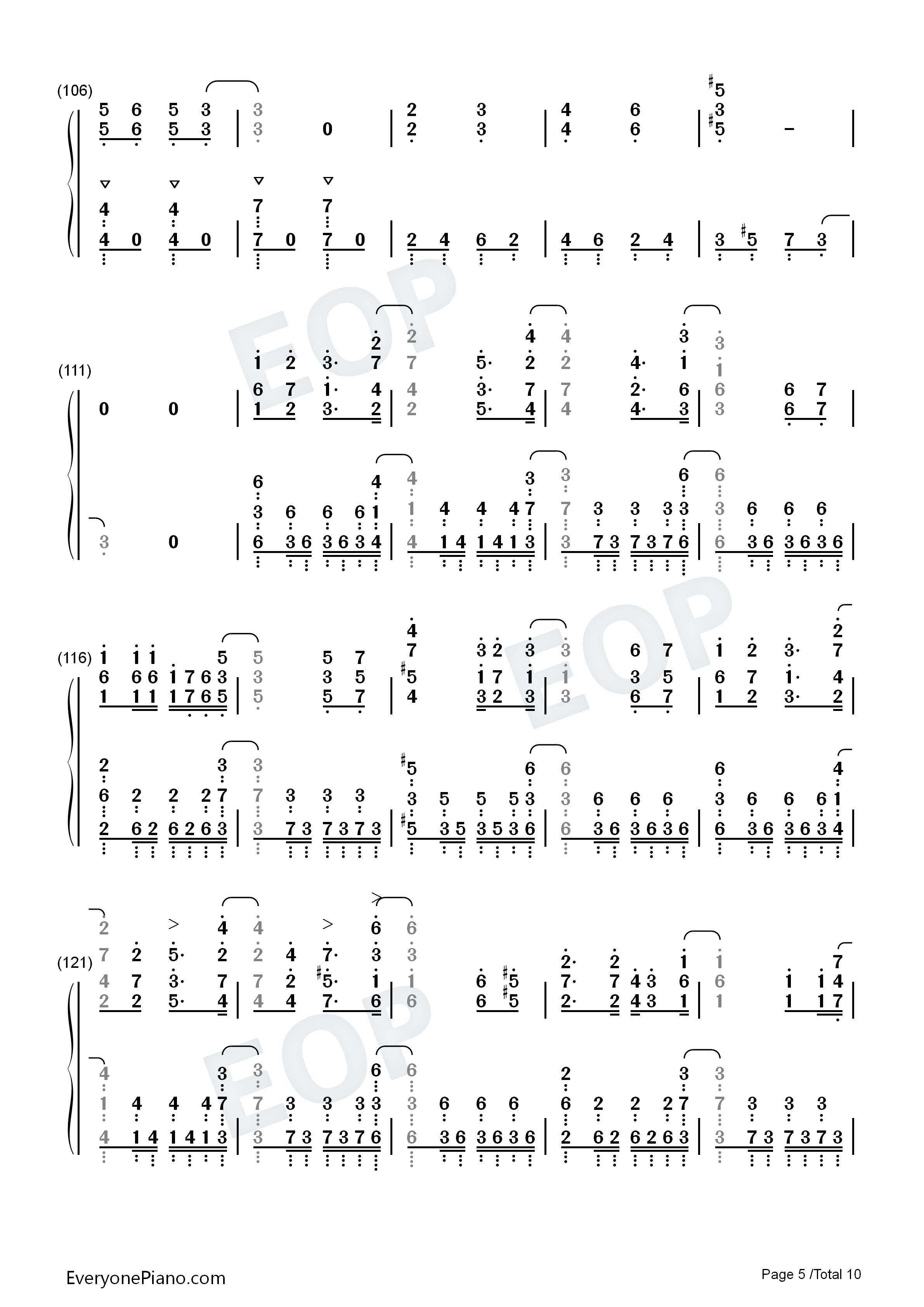 リンネ钢琴简谱-ハチ演唱5