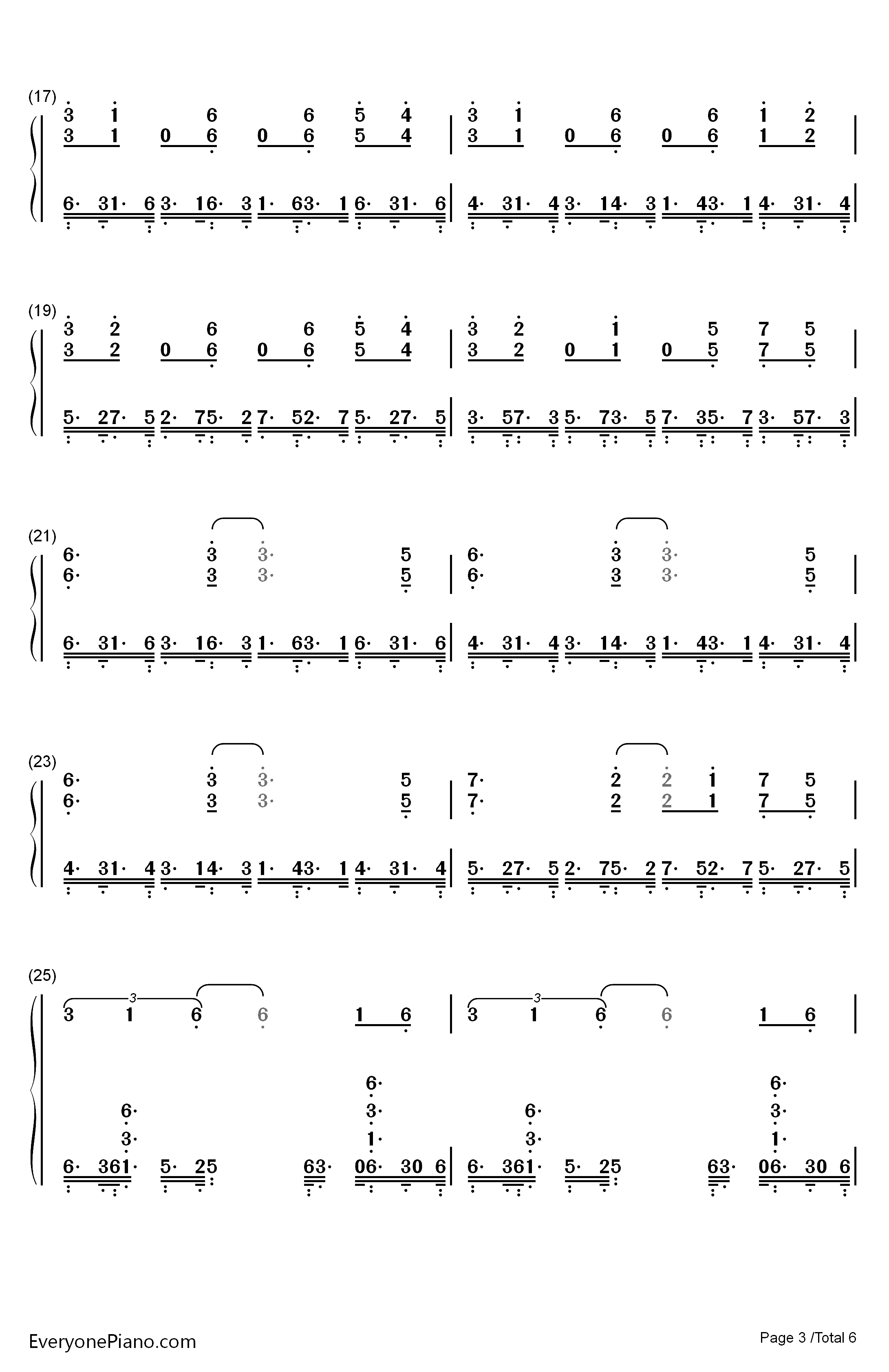 Illusion钢琴简谱-数字双手-猎豹移动公司3