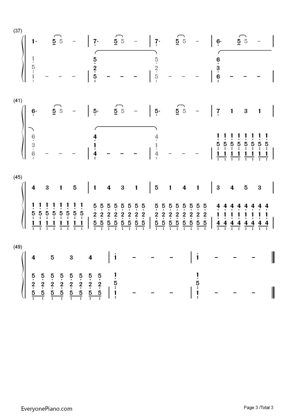 This Is War钢琴简谱-30 Seconds to Mars演唱3