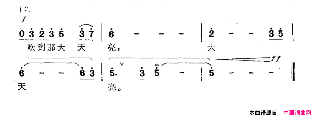 黄河唢呐赵越词洪飞夏平曲黄河唢呐赵越词 洪飞 夏平曲简谱1