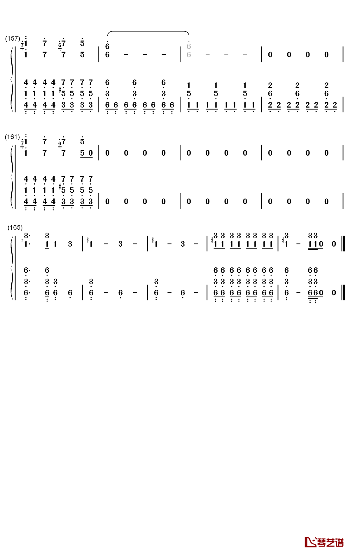 荒野魂斗罗钢琴简谱-数字双手-华晨宇9