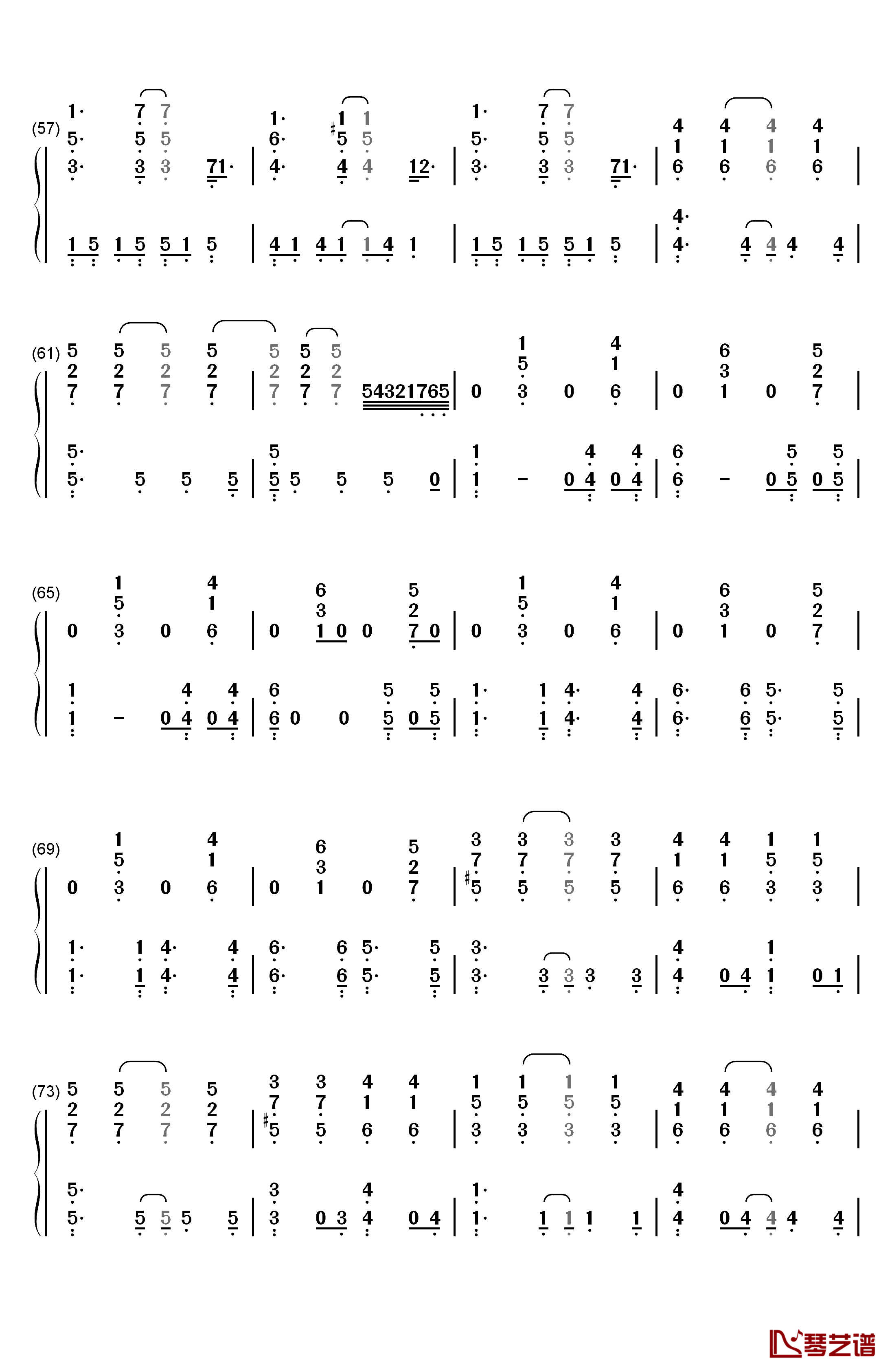 Sad钢琴简谱-数字双手-Bo Burnham4