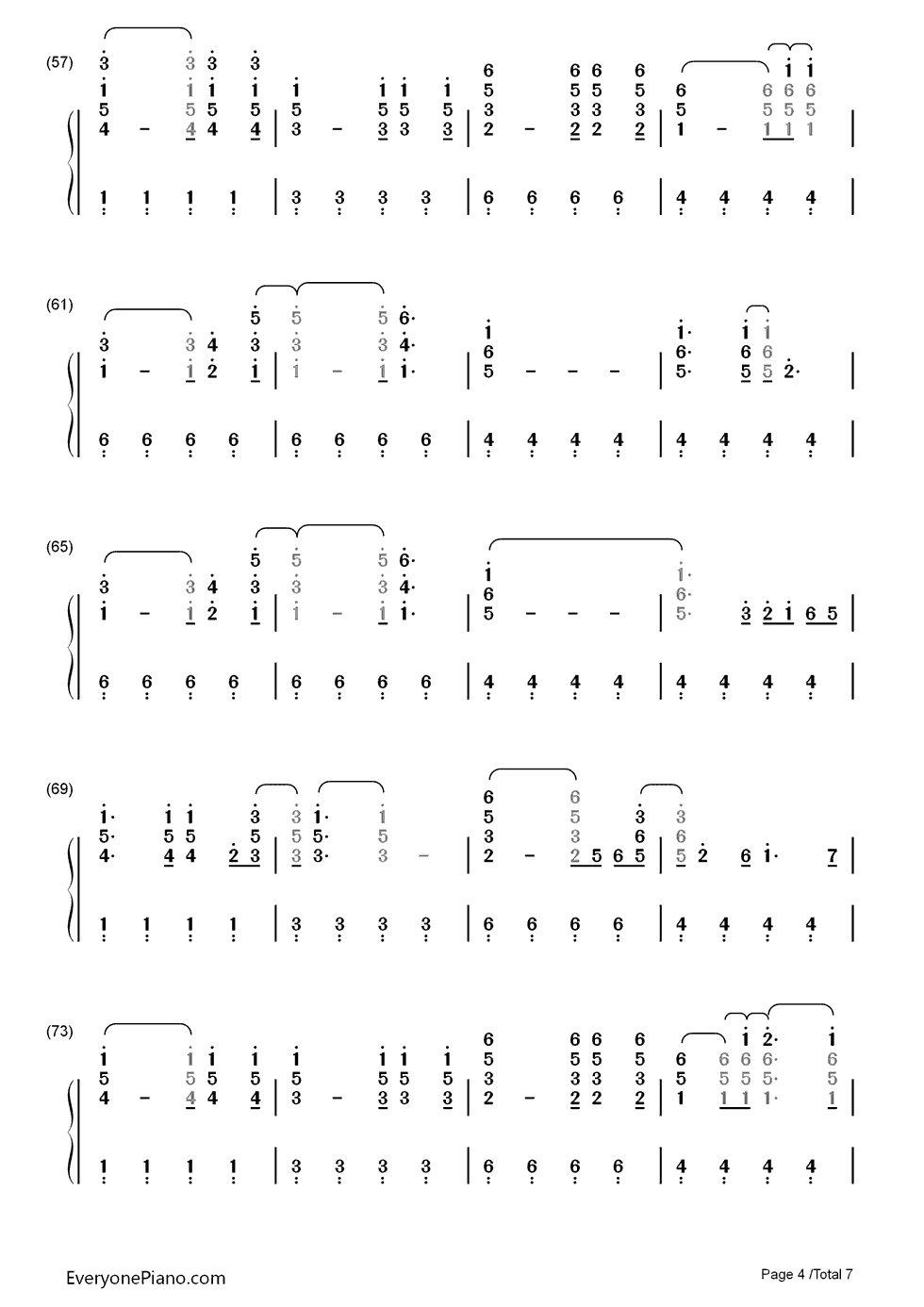 Don't Let It Break Your Heart钢琴简谱-数字双手-Coldplay4