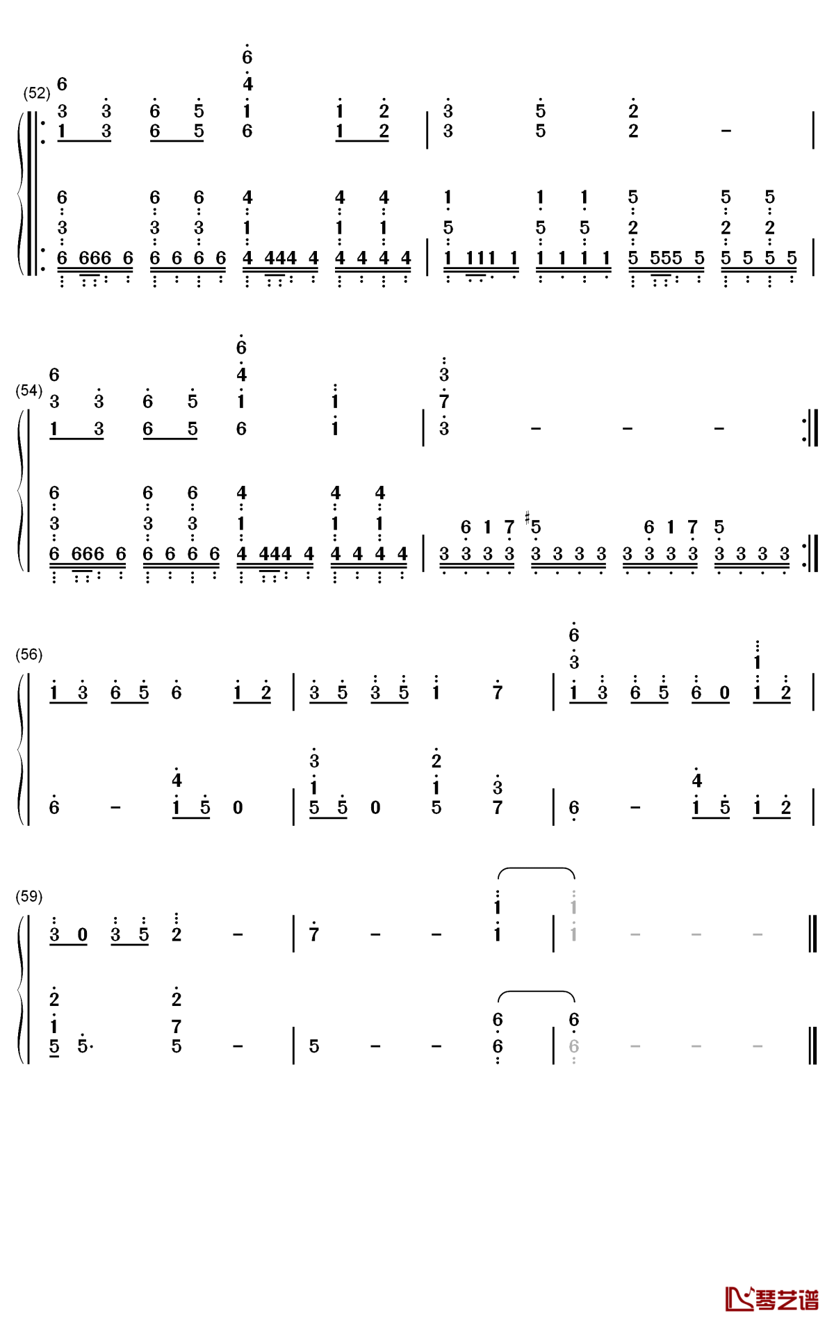 Last Reunion钢琴简谱-数字双手-Peter Reo4