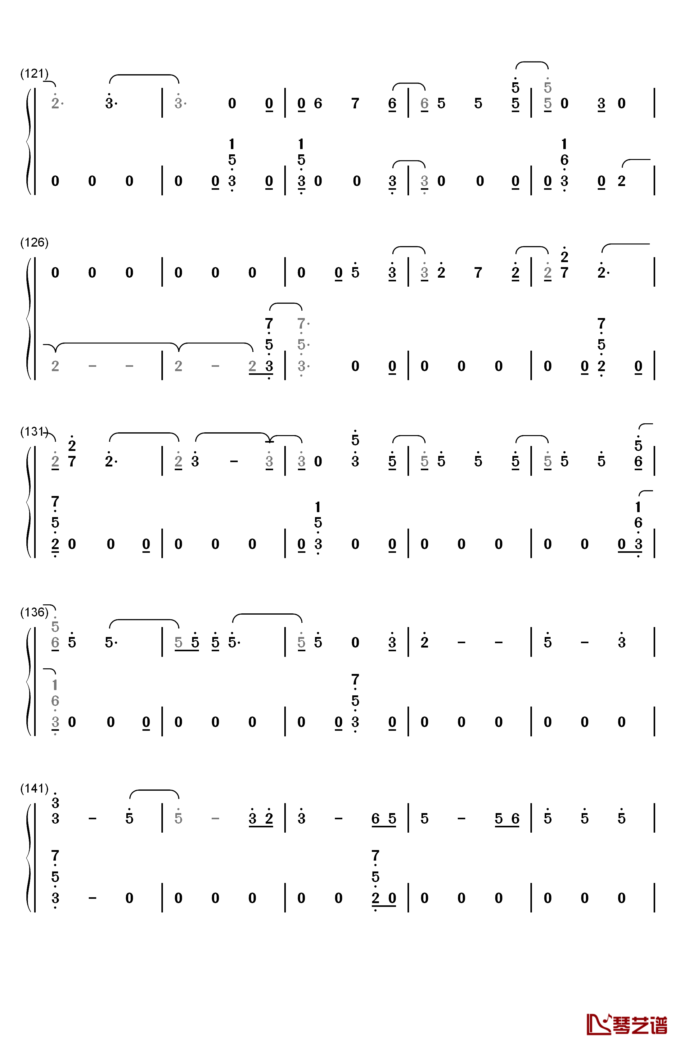 Look What I Found钢琴简谱-数字双手-Lady Gaga6