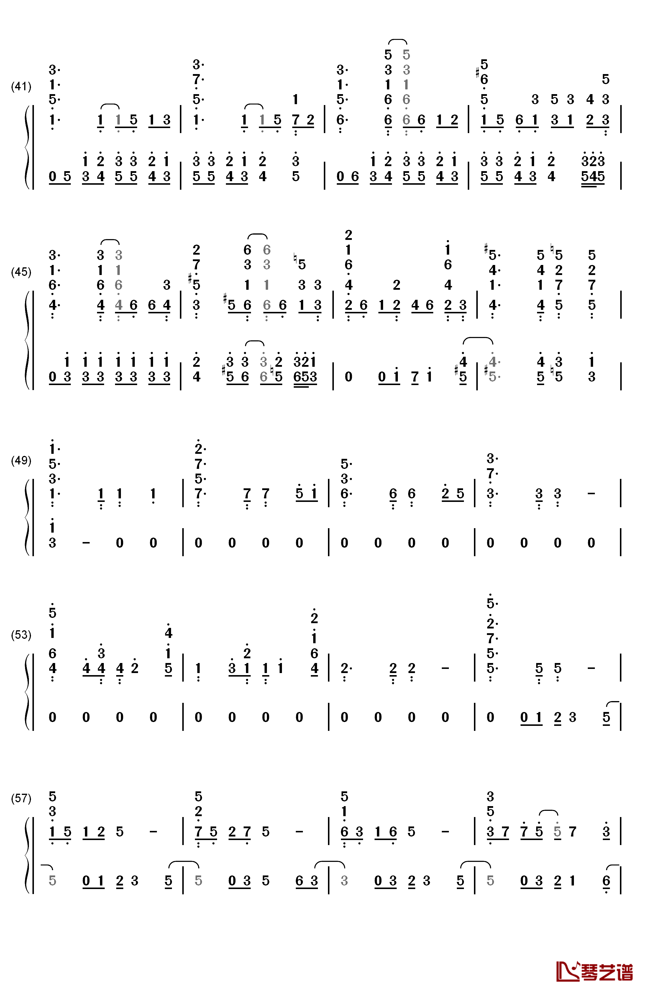 真夏の果実钢琴简谱-数字双手-桑田佳祐3