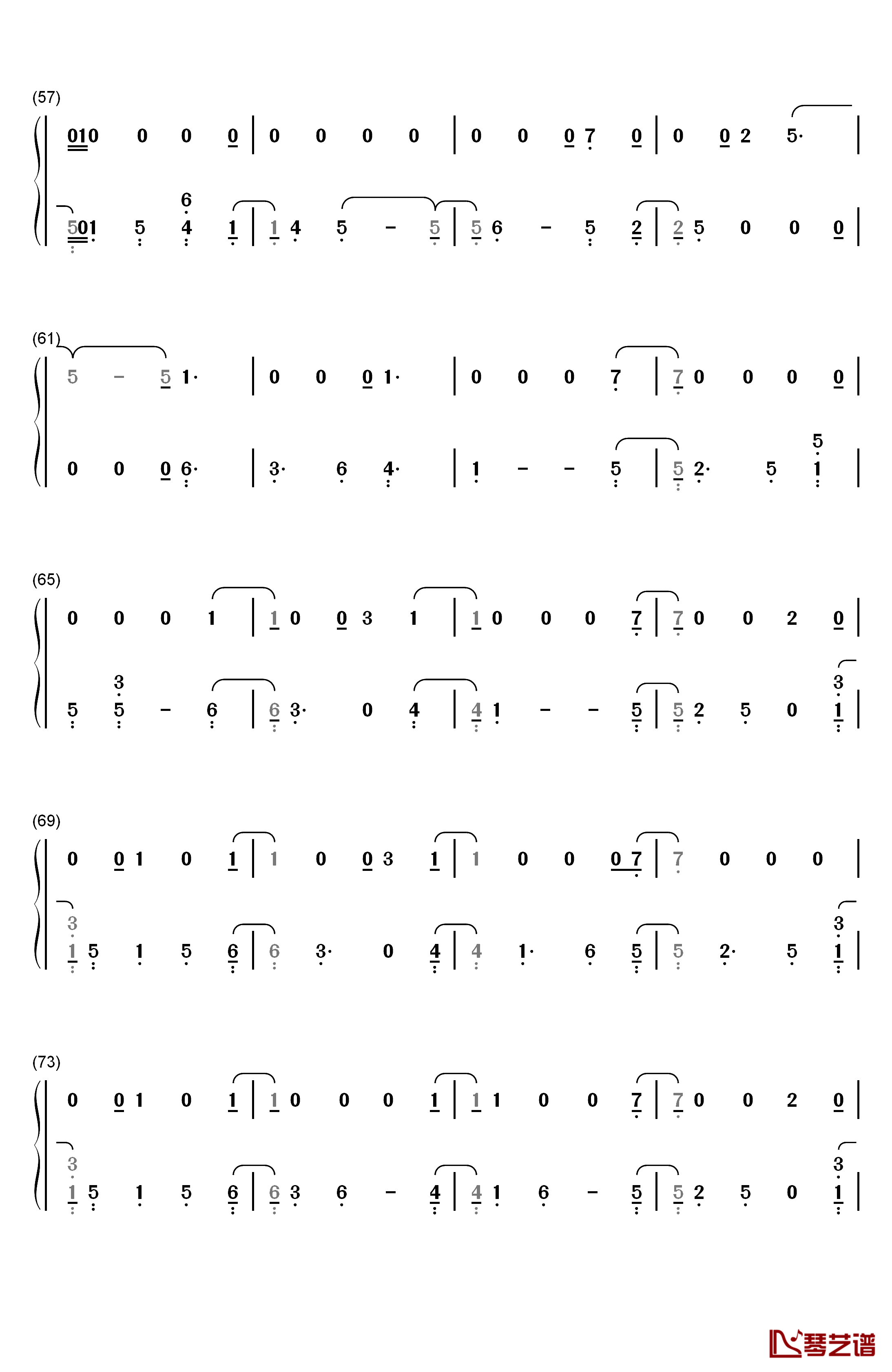 Follow Your Fire钢琴简谱-数字双手-Kodaline4